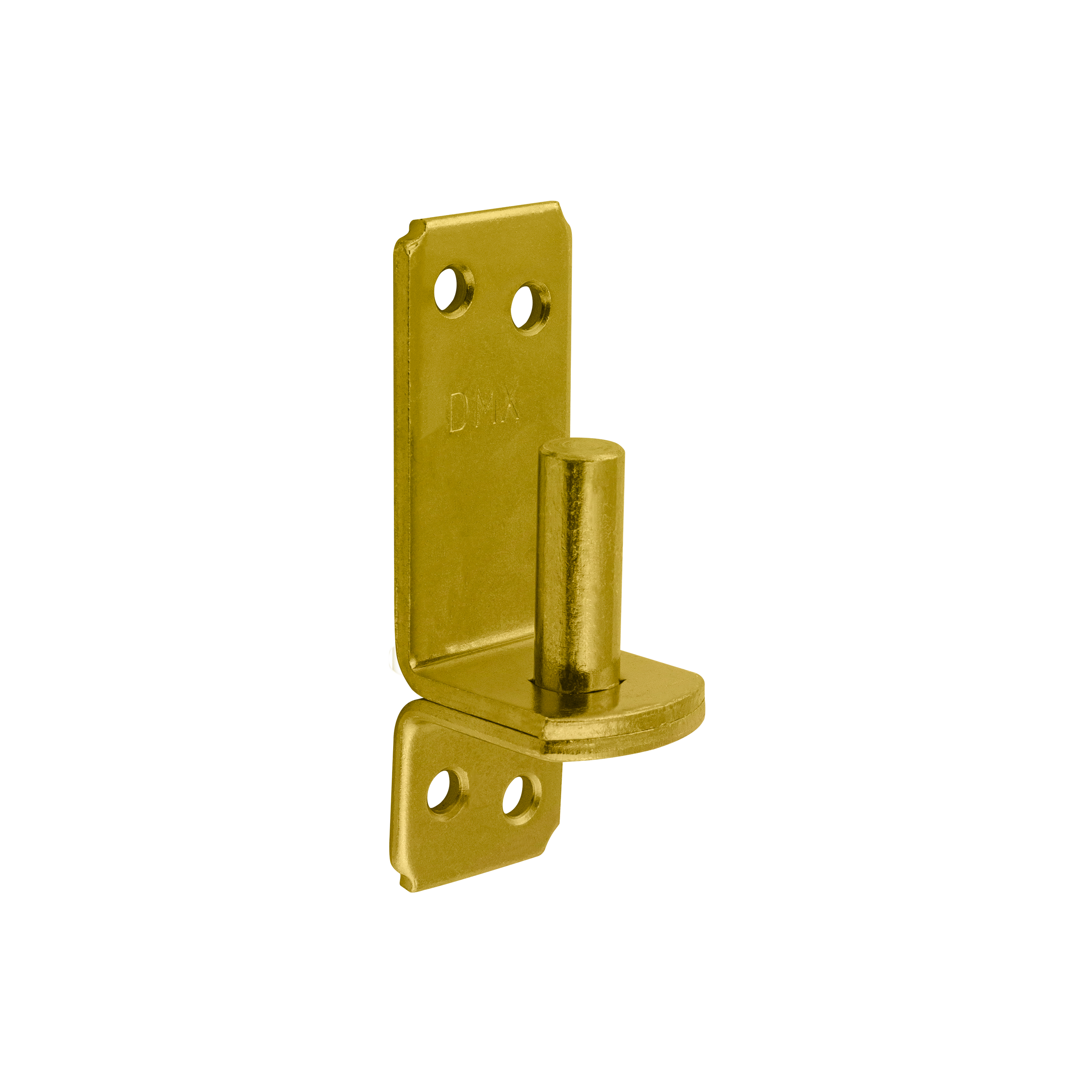 Kloben für Torbänder - C | verzinkt | fi 13 mm | 11 mm Zapfenhalter für Torscharniere C 13/11, 37 mm, Gold, 13 mm, 11x104x4,0 mm.