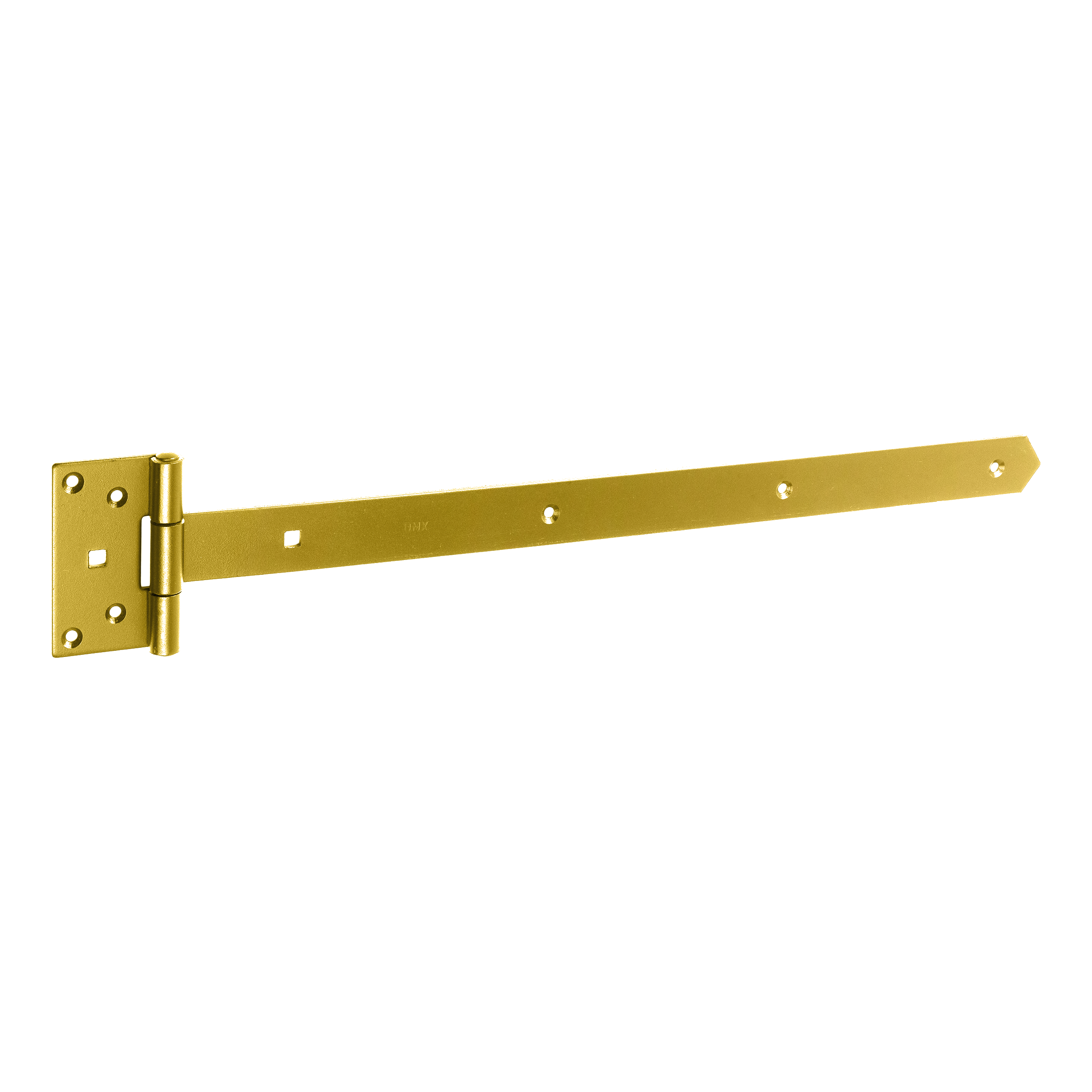 Torband Schwerlast lang Scharnier - ZBW | verzinkt | 600 mm Langes Torscharnier fĂŒr Rollladentor ZBW 600, 600 mm, gold, 600x65x110x4,0 mm.