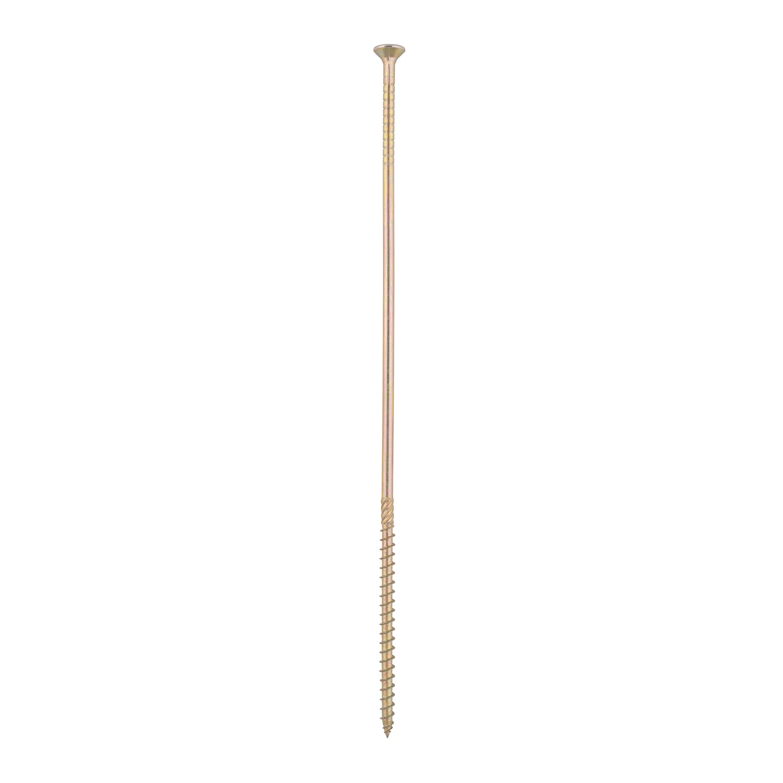 Holzbauschrauben Senkkopf TORX Teilgewinde - CS | 6 x 260 mm | gelb verzinkt | 100 Stk. TORX CS konische Zimmermannsschrauben fĂŒr Holz, 6x260 mm, Gold, 100 Stk., 6x260 mm.