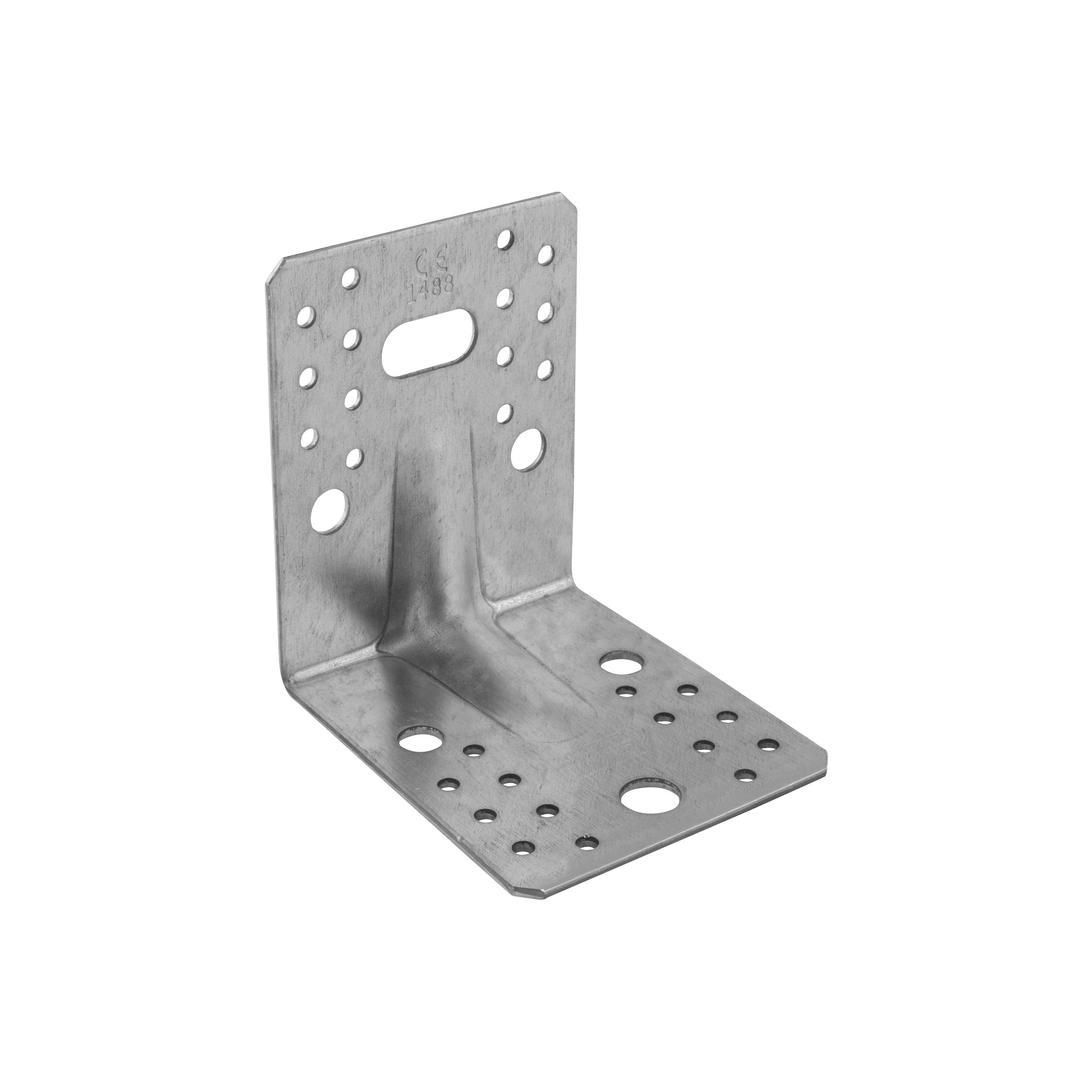 Schwerlastwinkel mit Sicke Winkelverbinder Holzverbinder feuerverzinkt - KP 21 | 105x105x90 mm | 2,5 mm VerstÀrkter Zimmermannswinkel mit PrÀgung KP 21, 105x105x90 mm, 2,5 mm, 105x105x90x2,5 mm, im Elementsatz.