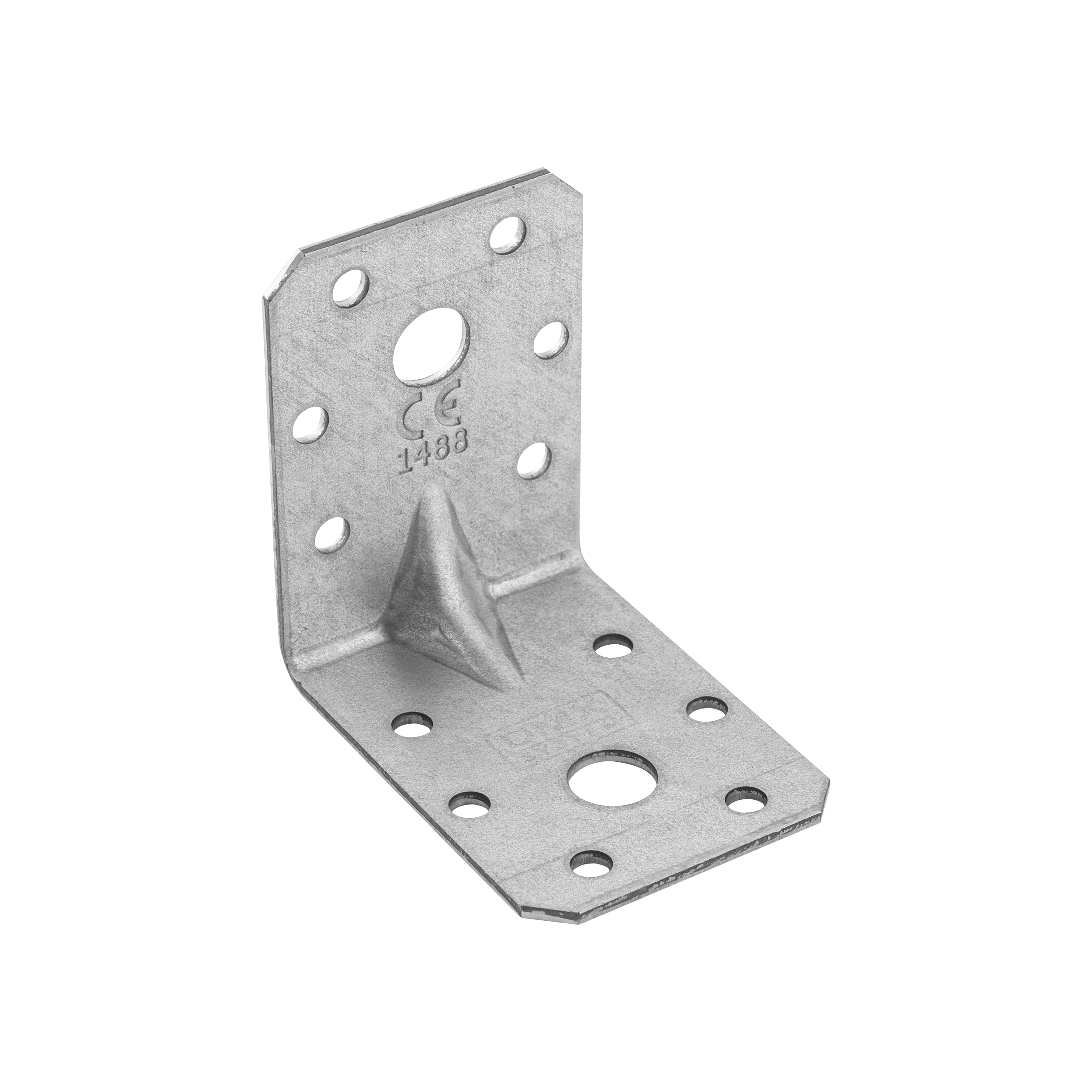 Schwerlastwinkel mit Sicke Winkelverbinder Holzverbinder feuerverzinkt - KPL 6 | 60x60x45 mm | 2 mm VerstÀrkter Zimmermannswinkel mit PrÀgung KPL 6, 60x60x45 mm, 2 mm, 60x60x45x2,0 mm, im Elementsatz.
