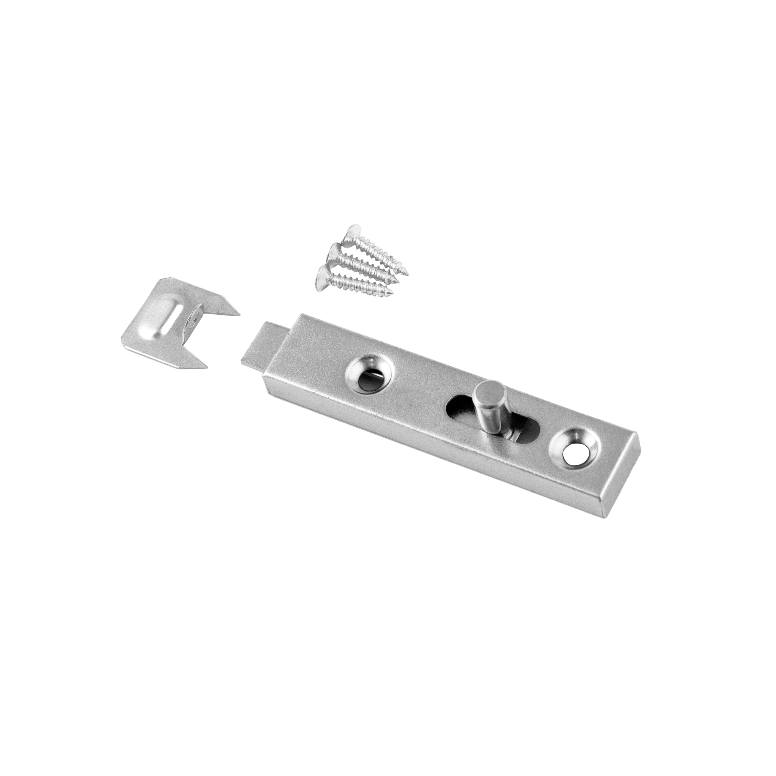 Kleiner Möbelriegel - WZF | silber | 15 mm Kleinmöbelriegel WZF, Silber, 70 mm, 70x15x9 mm, DC01 Baustahl, Schuss 1.