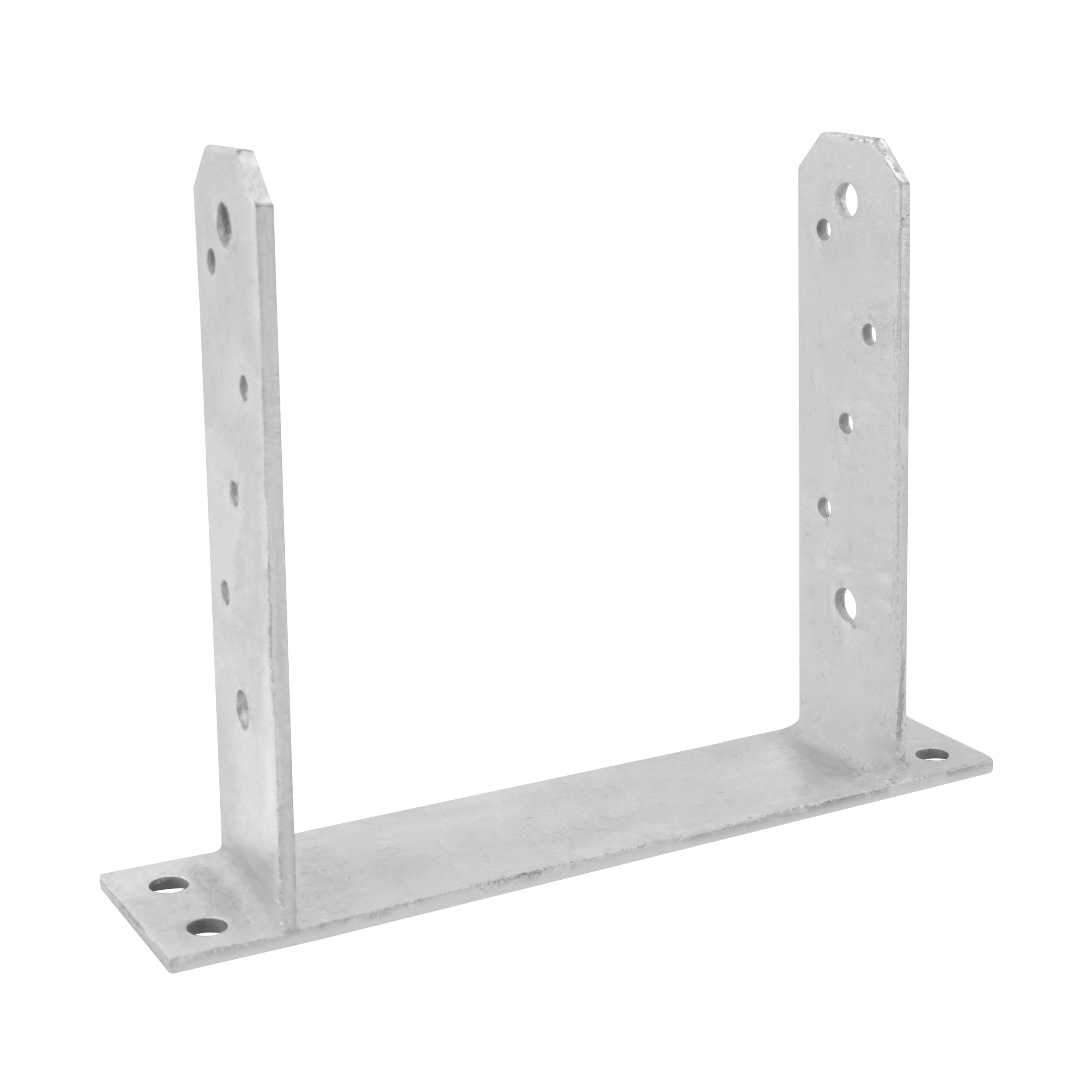 Pfostenträger zum aufdübeln U-Form Pfostenanker Typ TT - PST | 200 x 200 mm | feuerverzinkt Säulenfußanker für Betonwand Typ U PST, 200x200 mm, 200x200x50x5,0 mm, im Elementsatz.