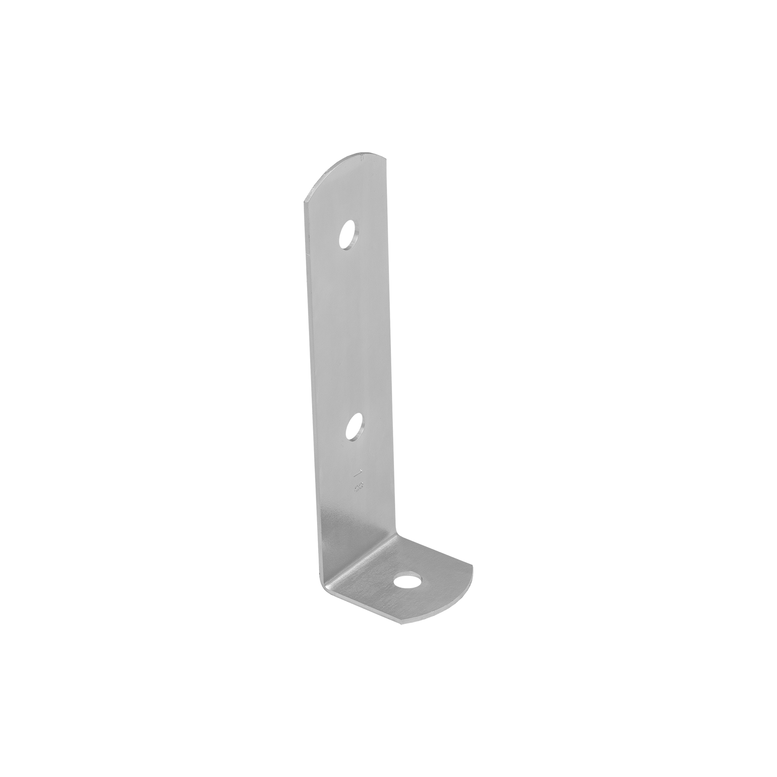 Pfostenträger zum aufdübeln leicht L-Form - PSC | 45x170 mm | feuerverzinkt Mastfuß, Leichtbeton-Schraubanker, Typ L PSC, 45x170 mm, silber, 45x170x2,0 mm.