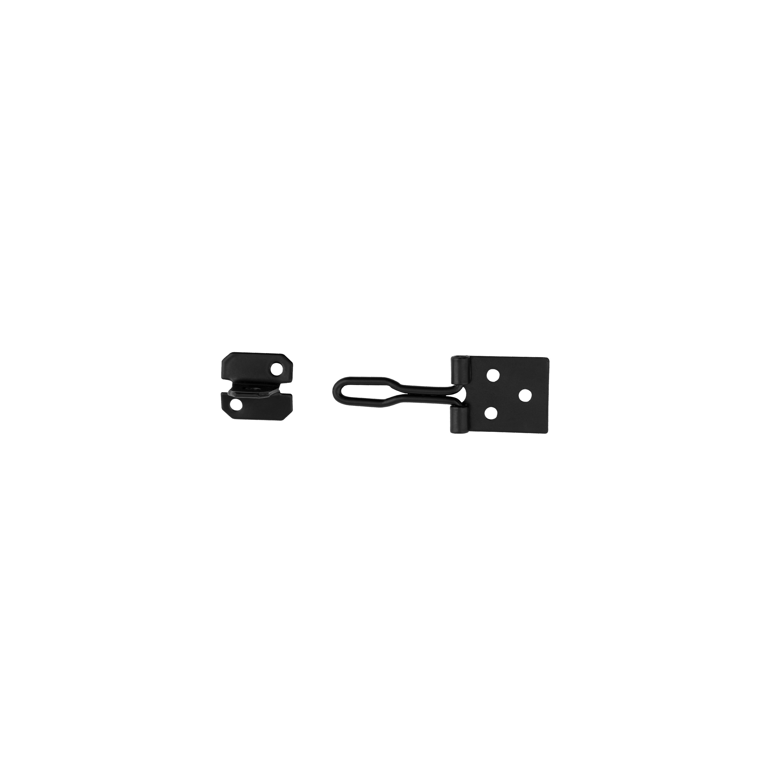 Drahtriegel für Gartentore - ZWD | schwarz | 80 mm ZWD-Draht-Spindelverschluss, schwarz, 80 mm, 80 x 28 x 1,4 mm, DC01-Baustahl.