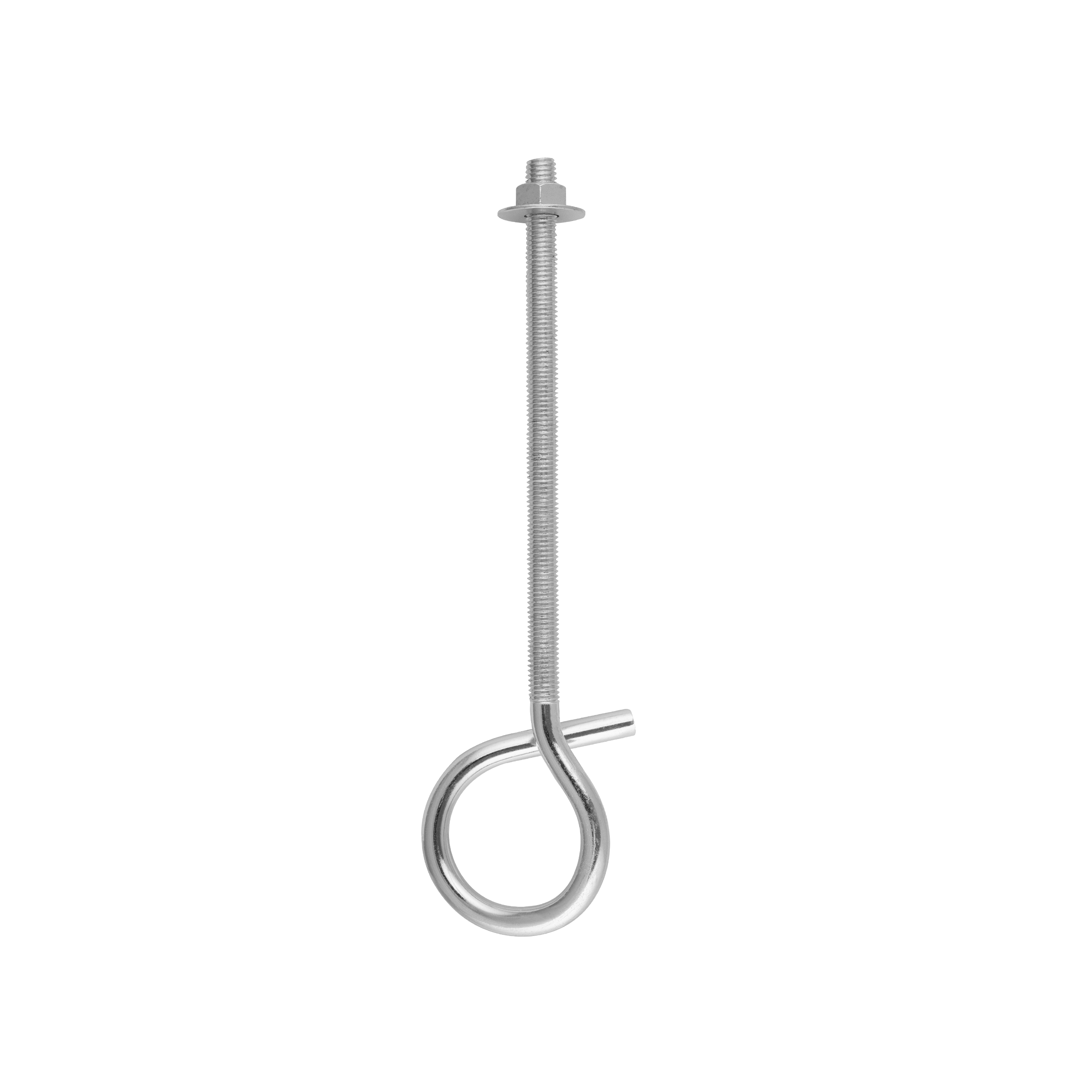 Schaukelhaken aus Stahl Schaukelschelle Karabinerhaken - MHM 12 × 280 mm Schaukelhakenmontage-Stahlgriff MHM 12 × 280 mm, 12x280 mm, Silber, Kohlenstoffstahl.