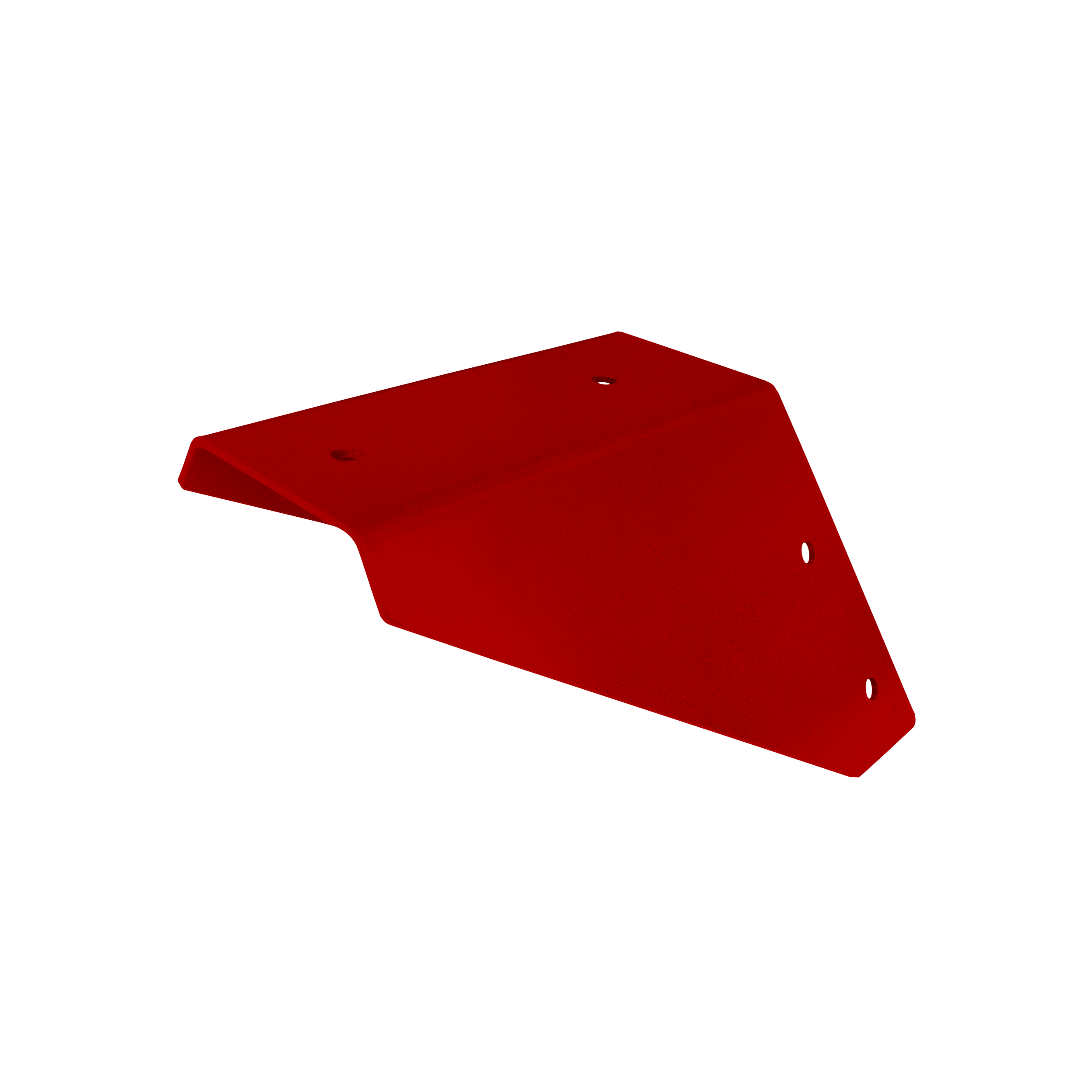 Quadratischer Balkenverbinder für Beine der GHMK 90-Schaukel, 90 x 150 mm, rot, S235-Baustahl.