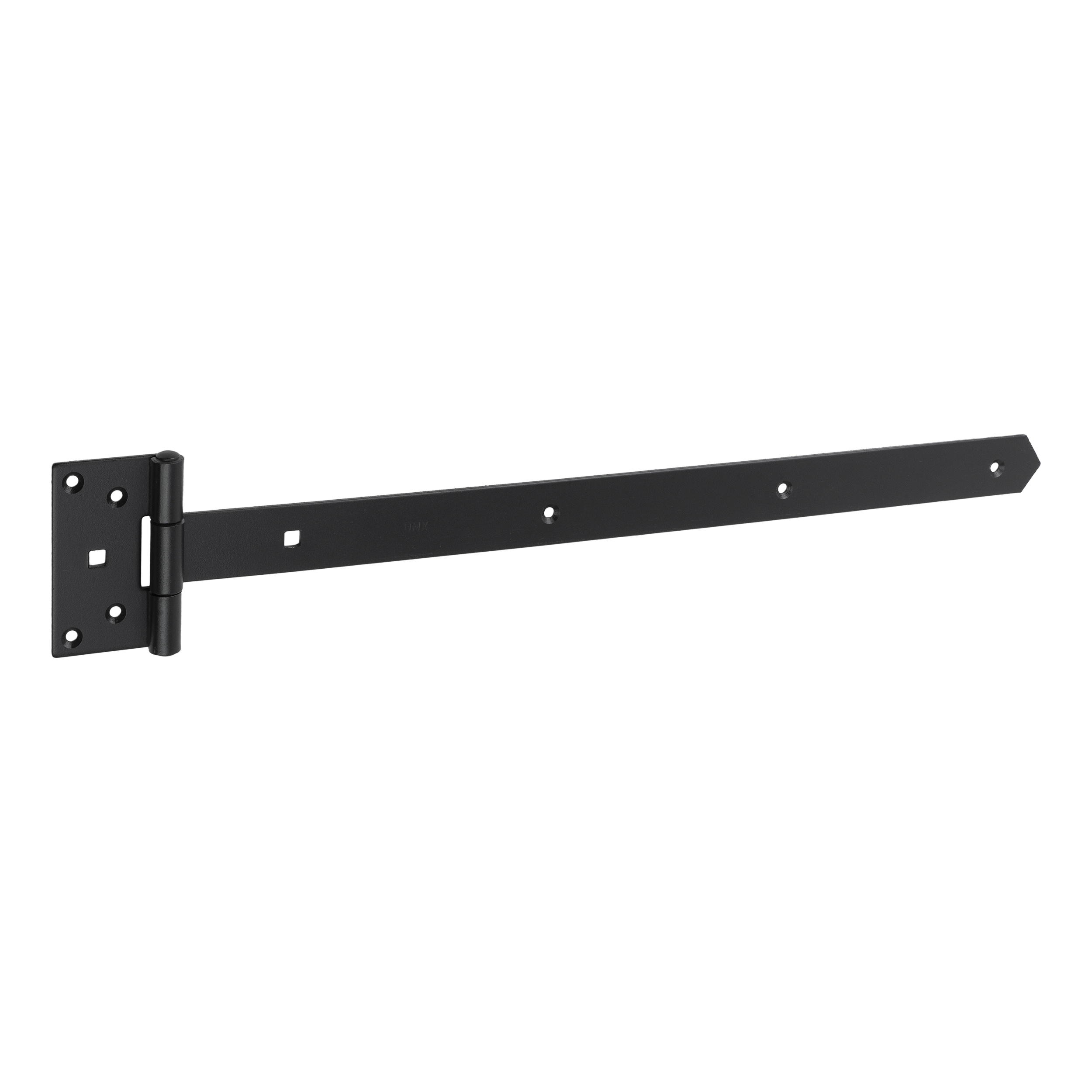 Langes Torscharnier für Rollladentor ZBW 600, 600 mm, schwarz, 600x65x110x4,0 mm, DC01-Baustahl.