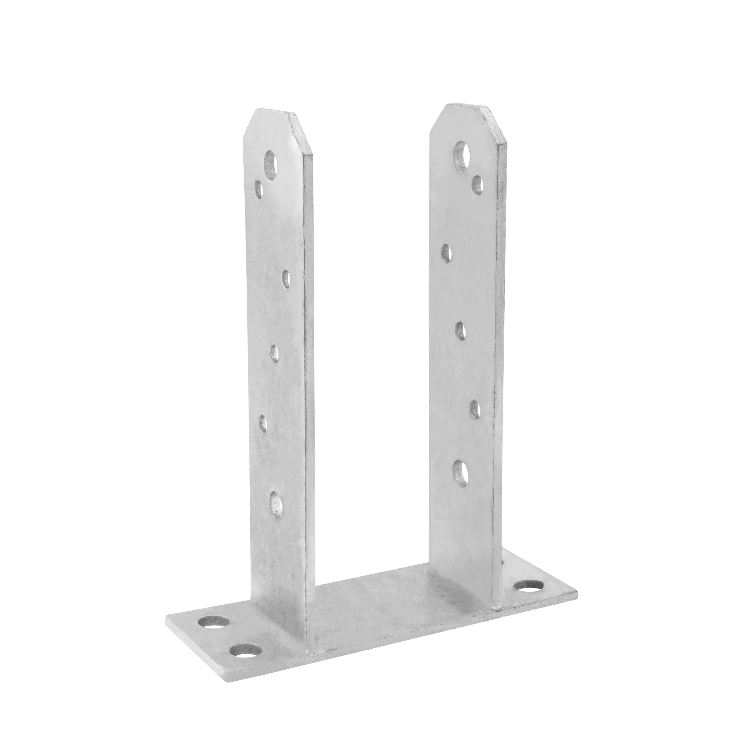 Pfostenträger zum aufdübeln U-Form Pfostenanker Typ TT - PST | 80 x 200 mm | feuerverzinkt Säulenfußanker für Betonwand Typ U PST, 80x200 mm, 81x200x50x5,0 mm, im Elementsatz.