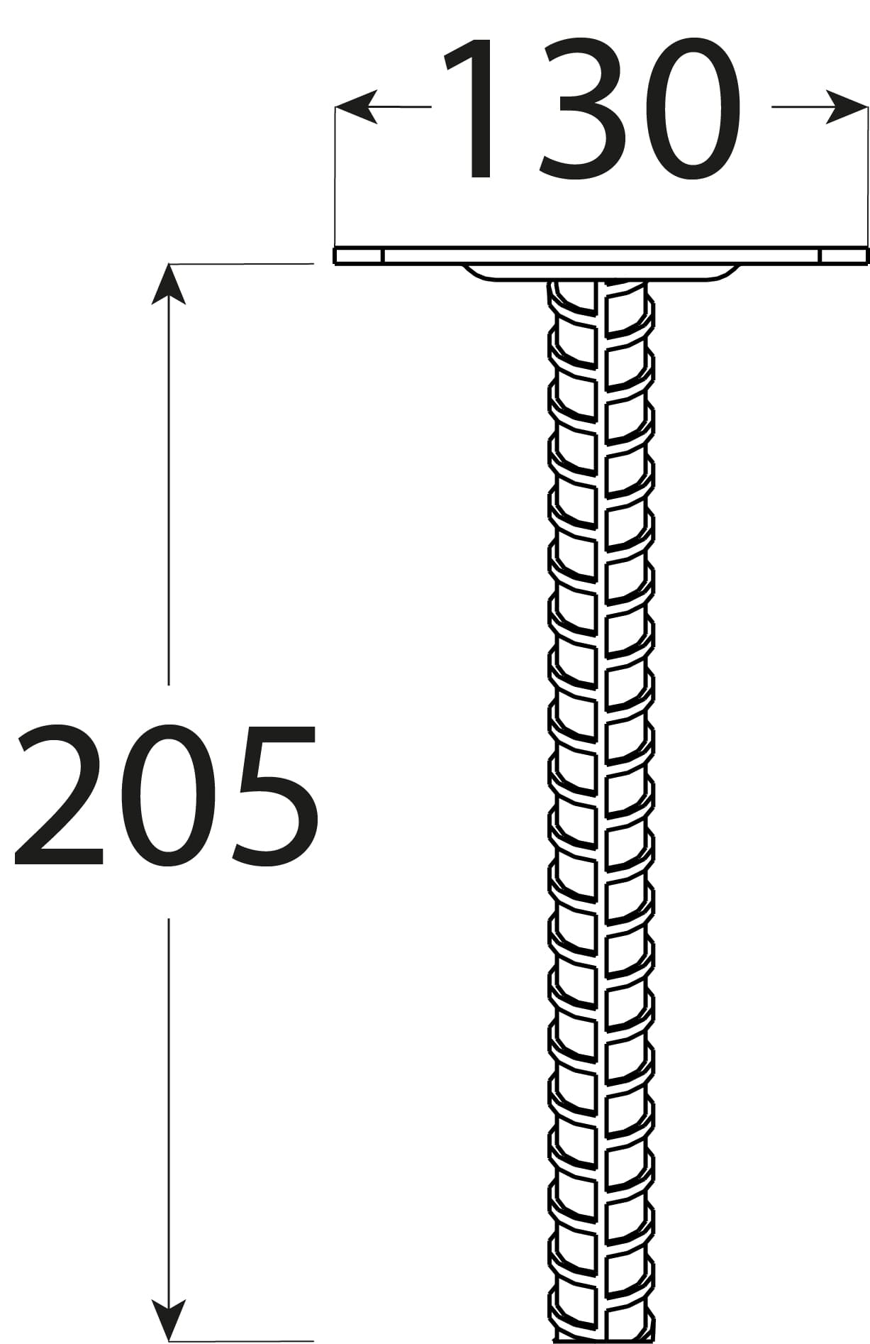 Flacher Pfostenträger zum Aufdübeln Pfostenanker Stützen Betonanker - PPS | 140-160 mm | verzinkt Mastfuß-Flachbetonanker PPS, 140-160 mm.
