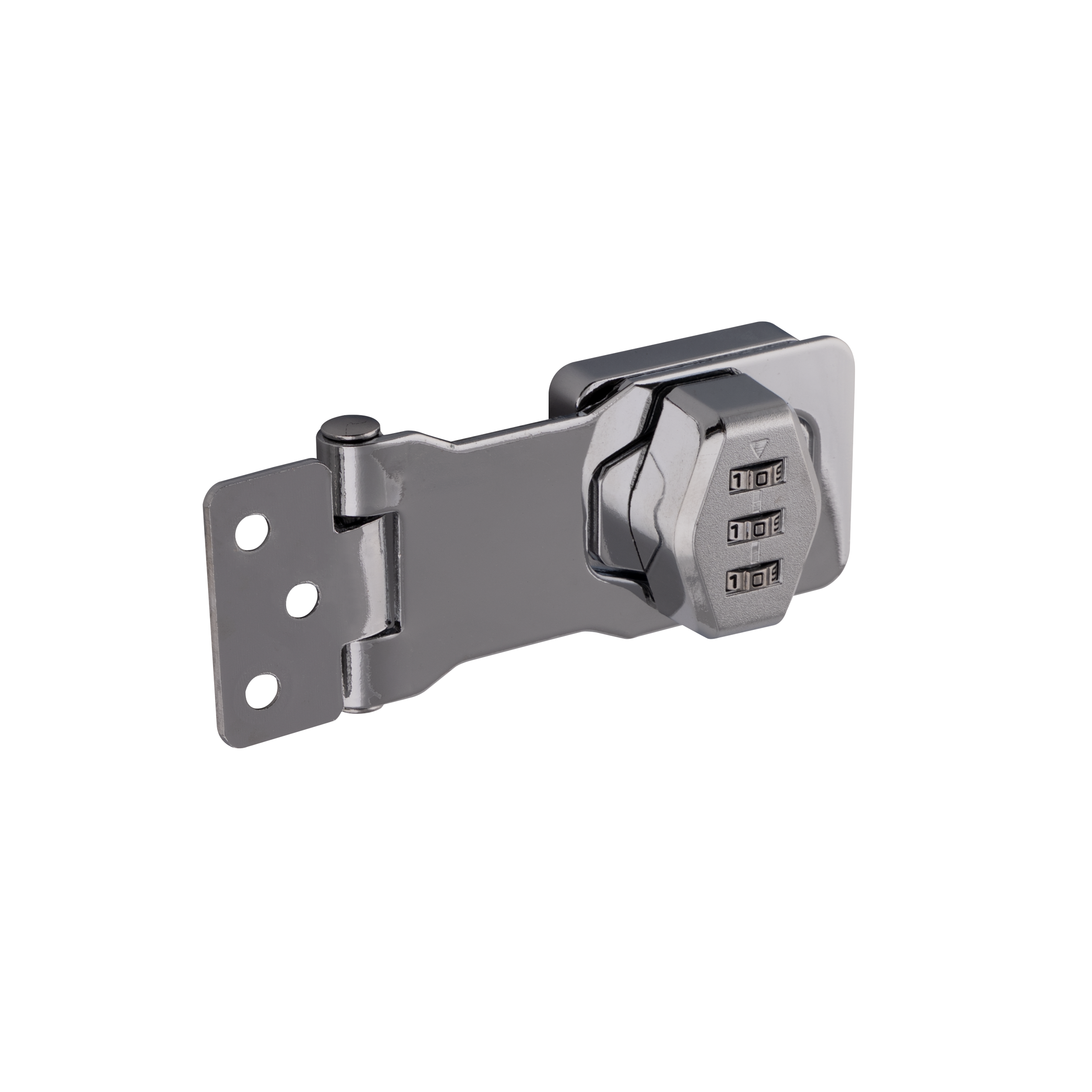 Zasuwka z zamkiem szyfrowym do furtki - WHS | Srebrny | 105 mm