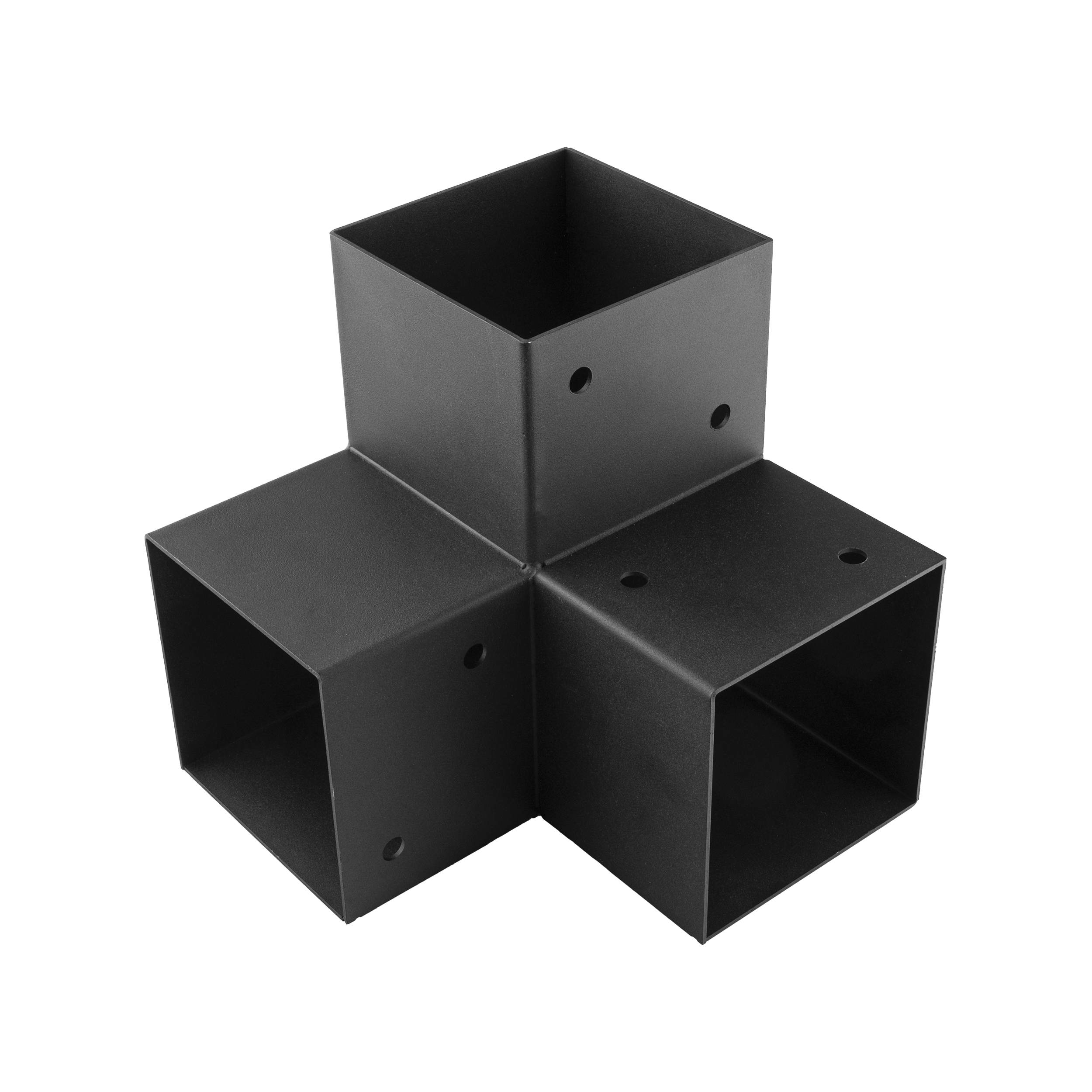 Łącznik belki kwadratowej do pergoli ciesielski - GPY 120 | 122x226x222 mm | czarny