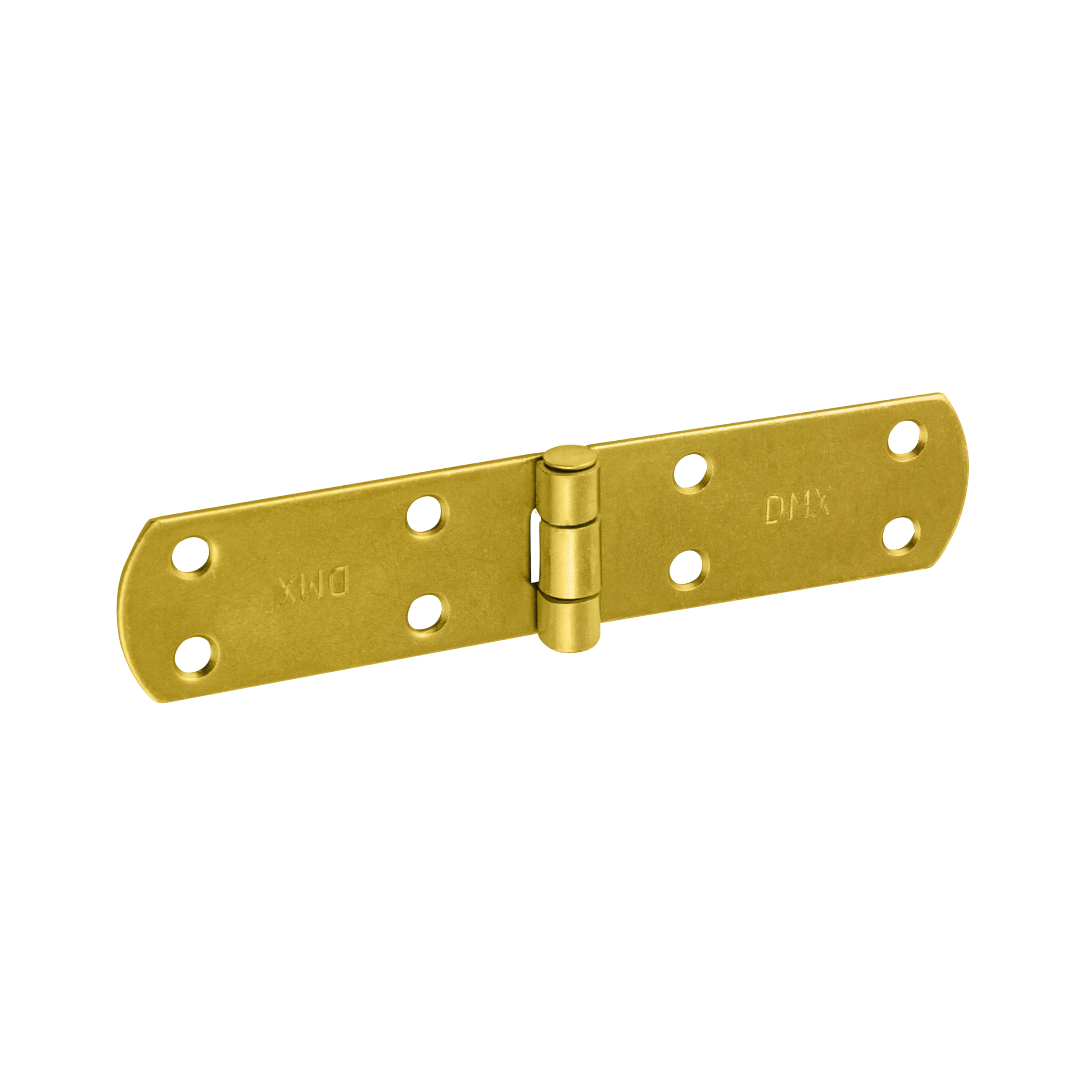 Französisches Kistenband - ZF | verzinkt | 160 mm Flaches französisches Streifenscharnier für Türen und Fensterläden ZF 160, 160 mm, gold, 33 mm, 160x35x2,5 mm.