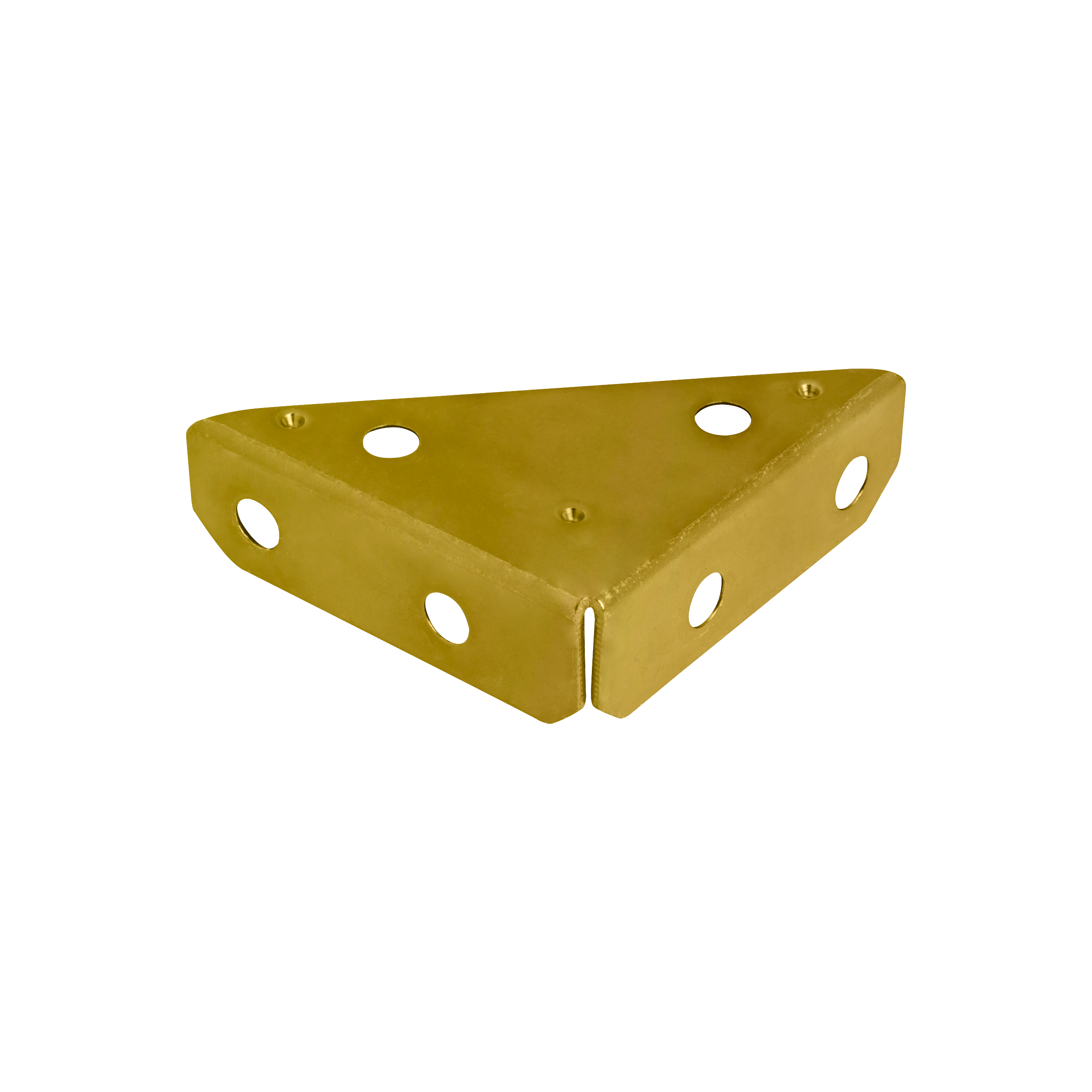 Möbelwinkel Kistenwinkel Eckverbinder Möbelverbinder Stahl - NS 50 | 50x50x16 mm | 10 Stück | Gold Stahlkastenecke NS 50, 50x50x16 mm, gold, 10 Stk., 50x50x16x1,4 mm, Baustahl DC01, im Elementsatz.