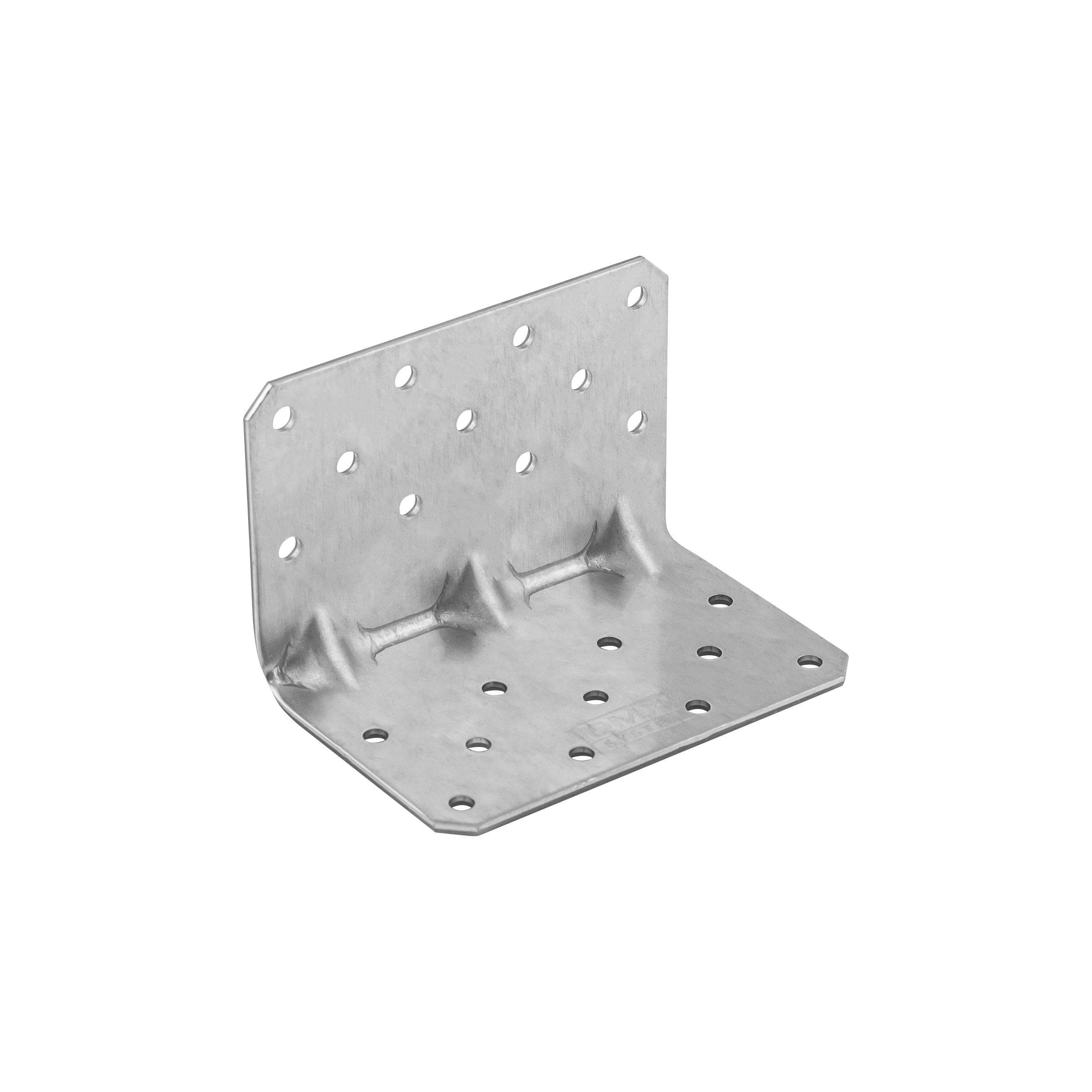 Kątownik ciesielski wzmocniony z przetłoczeniem - KPK 4 | 65x65x100 mm | 2,5 mm