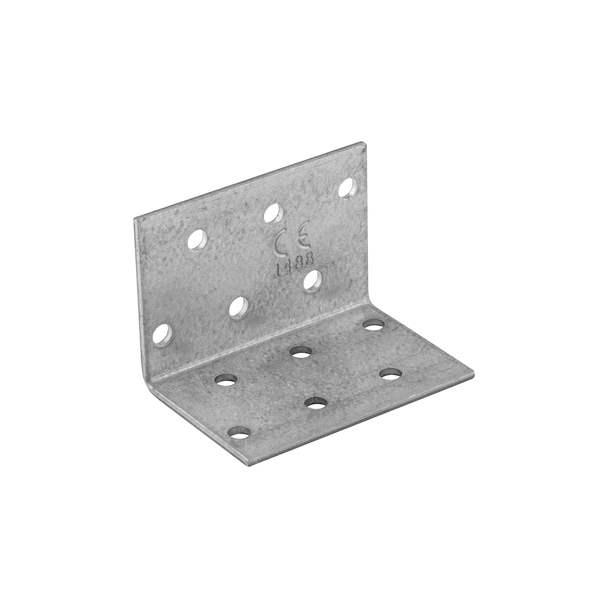 Montagewinkel universal Winkelverbinder feuerverzinkt - KM 2 | 40x40x60 mm | 50 Stück Universal-Stahlmontagewinkel KM 2, 40x40x60 mm, 50 Stk., 40x40x60x2,0 mm, DX51D-Baustahl, silber, im Elementset enthalten.