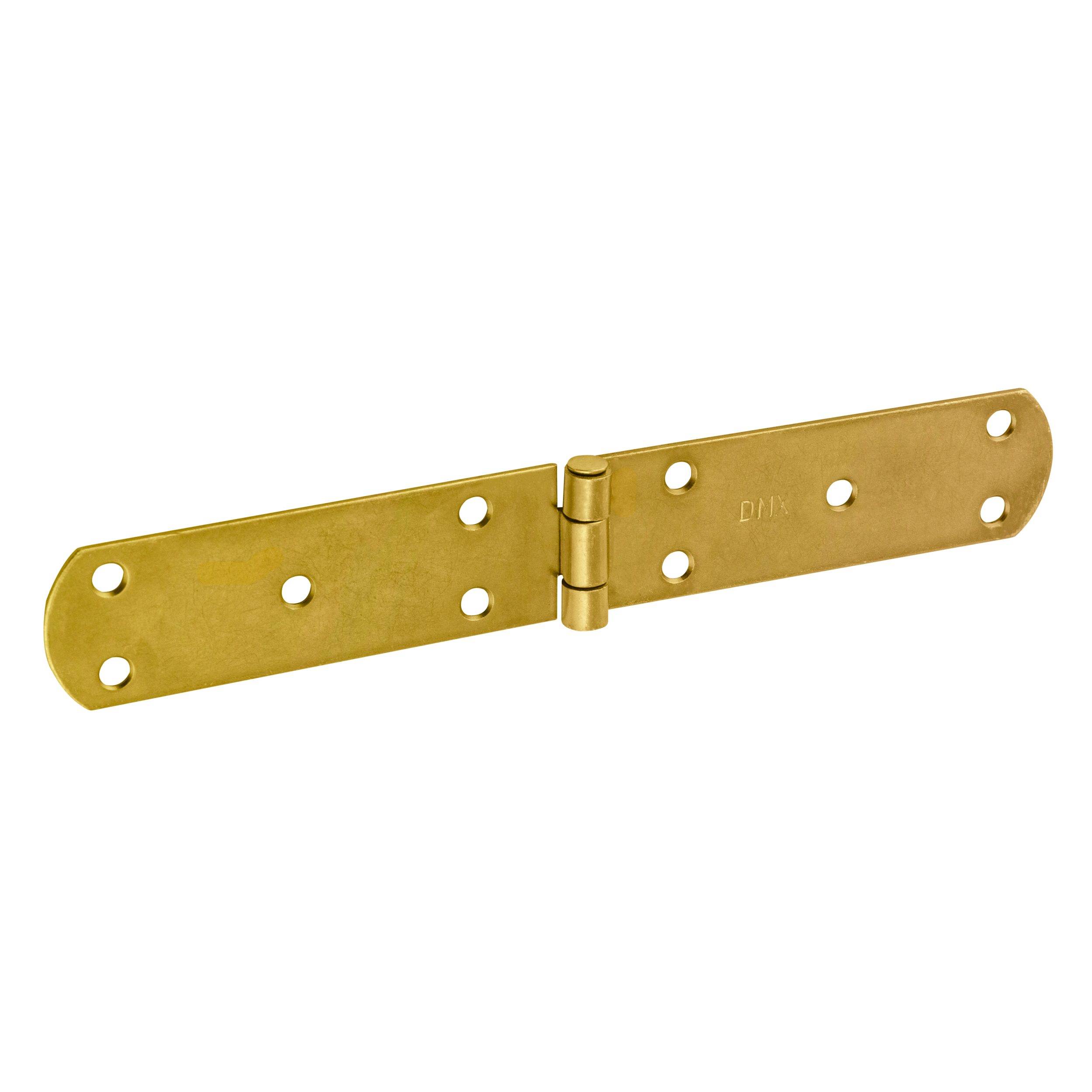 Französisches Kistenband - ZF | verzinkt | 250 mm Flaches französisches Streifenscharnier für Türen und Fensterläden ZF 250, 250 mm, gold, 38 mm, 250x38x2,5 mm.
