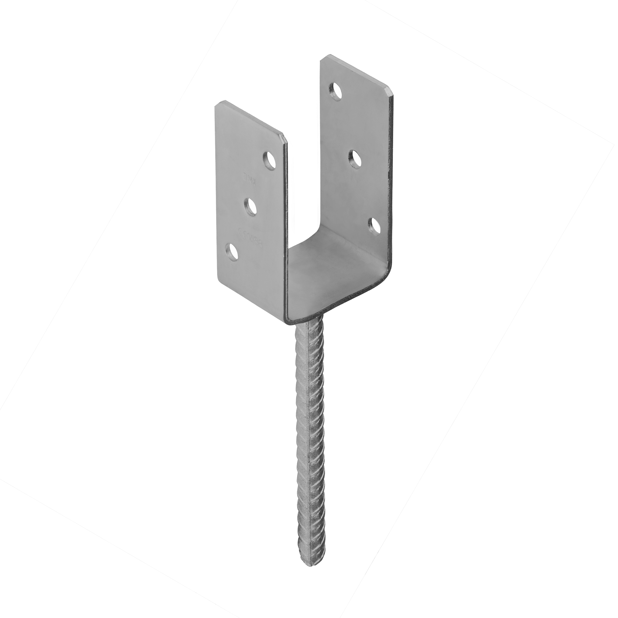 Podstawa słupa kotwa do betonu typ U - PS | 75 mm | Srebrny - Cynk ogniowy Podstawa słupa kotwa do betonu typ U - PS | 75 mm | Srebrny - Cynk ogniowy