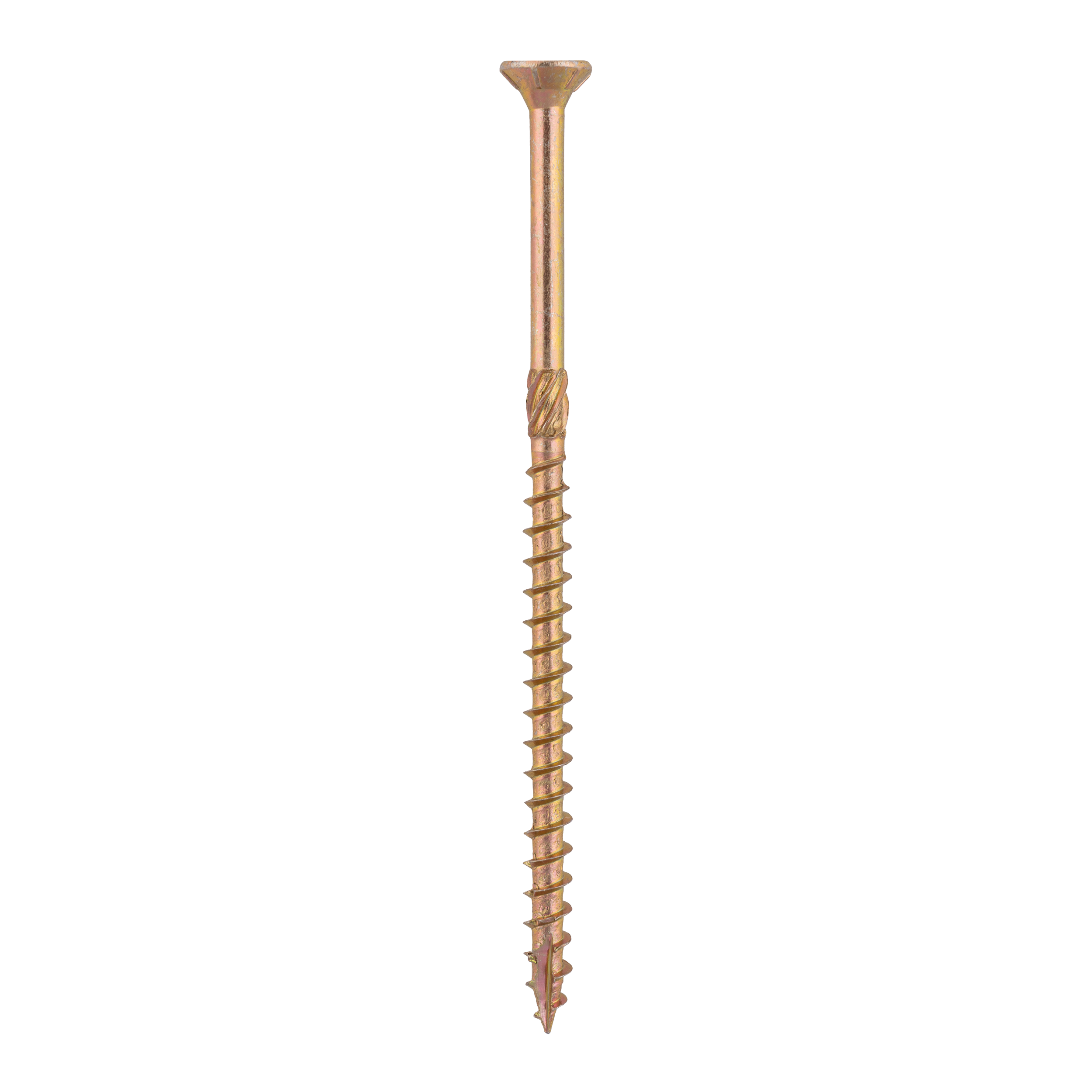Holzschrauben Senkkopf TORX Teilgewinde - CS | 5 x 100 mm | gelb verzinkt | 100 Stk. TORX CS konische Zimmermannsschrauben fĂŒr Holz, 5x100 mm, Gold, 100 Stk., 5x100 mm.