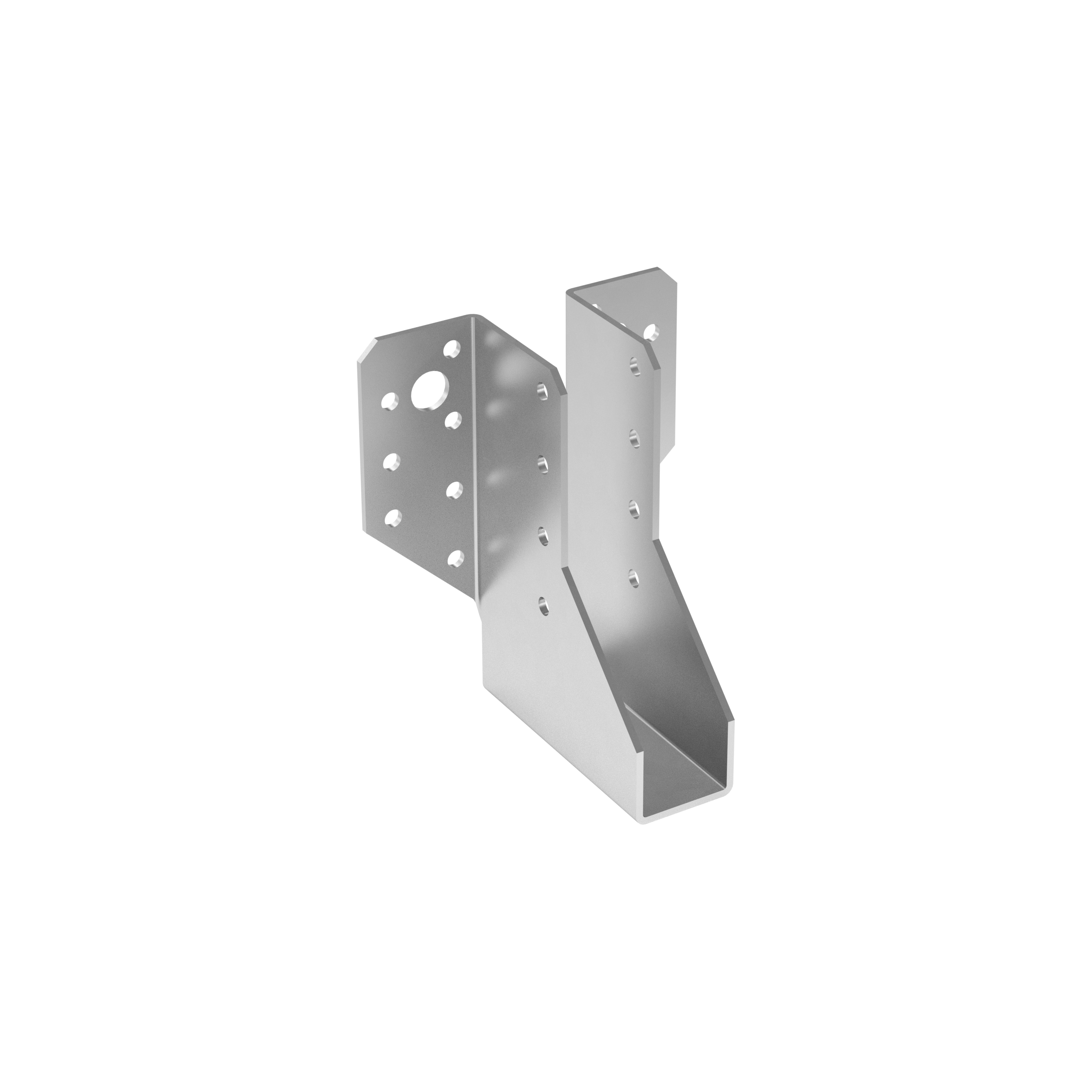 Balkenschuh Balkenträger Trägerschuh Holzverbinder - WB 40 | 25x107x75 mm | feuerverzinkt Balkenaufhänger Holzbalkenhalter WB 40, 25x107x75 mm, silber, 25x107x75x2,0 mm, DX51D Baustahl, Satz Elemente.