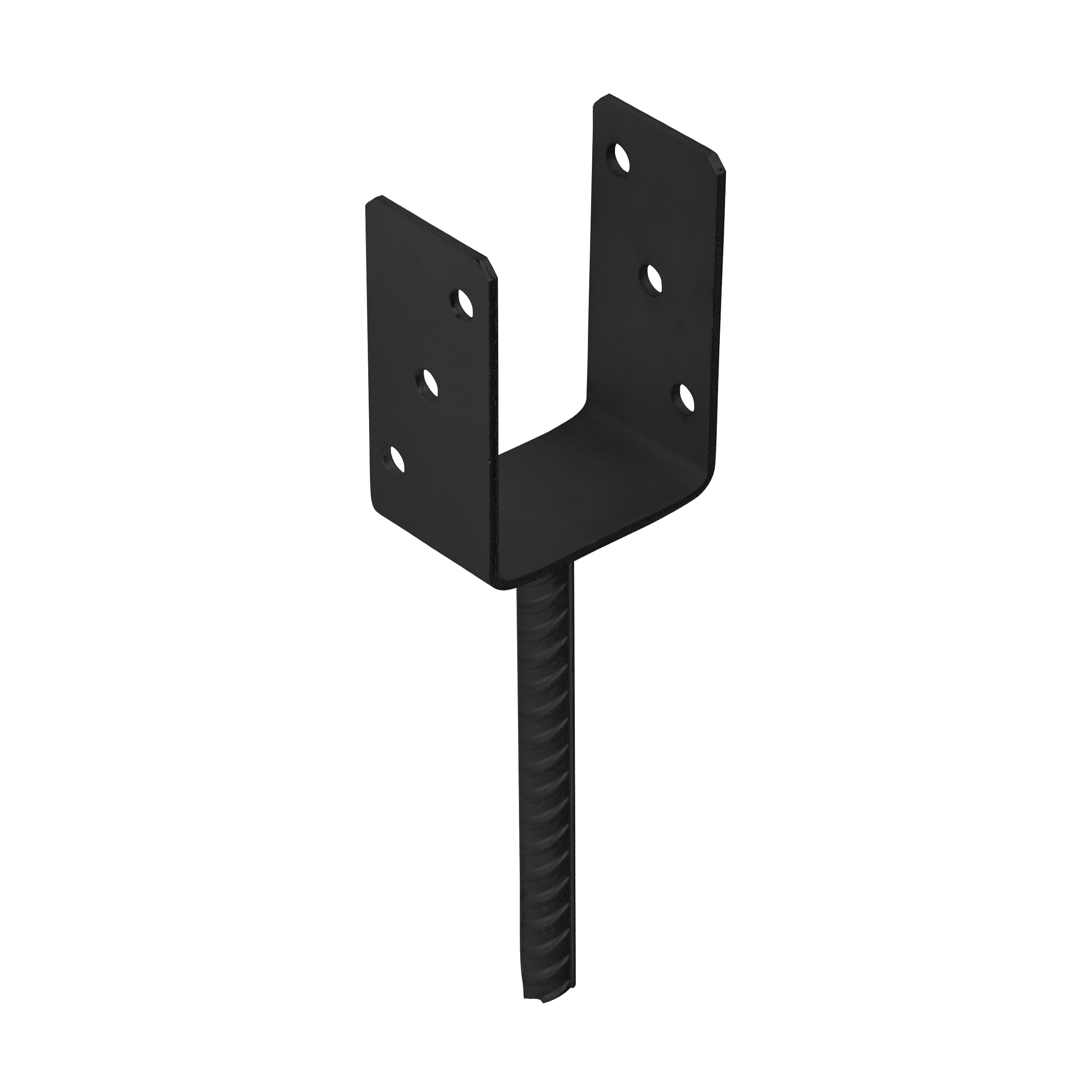 U Pfostenträger zum Einbetonieren Pfostenanker Stützen Betonanker - PS | 90 mm | Anthrazit Säulenfuß-Betonanker Typ U PS, 90 mm, Anthrazit, 91x120x60x4,0 mm, Elementsatz.