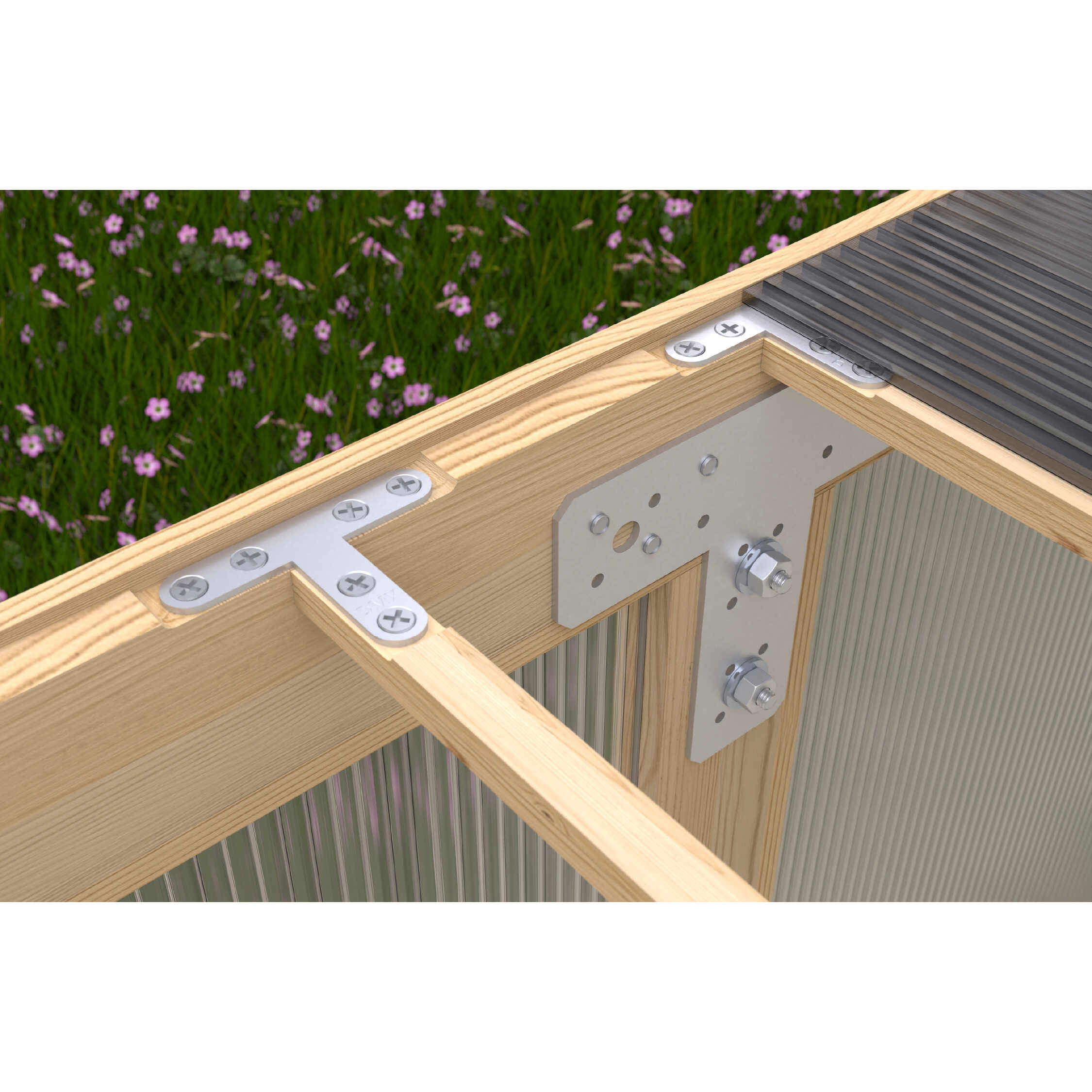 T-Flachverbinder T-Verbinder Lochplatte Holzverbinder - KT 2 | 150x127x38 mm | 2 mm | feuerverzinkt T-Typ-Flachmetallverbinder KT 2, 150x127x38 mm, 2 mm, silber, 150x127x38x2,0 mm, DX51D Baustahl 1.