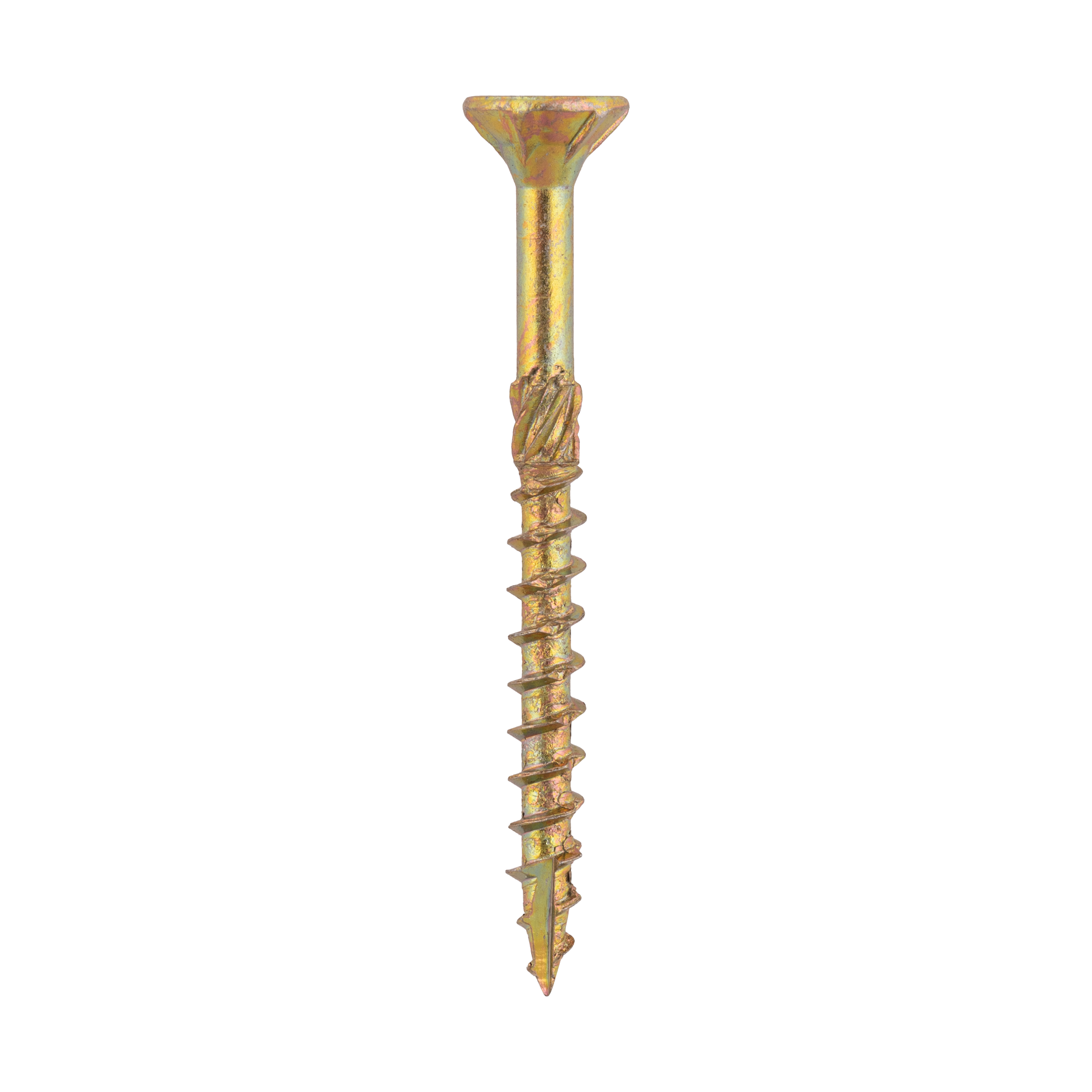 Holzschrauben Senkkopf TORX Teilgewinde - CS | 4,5 x 50 mm | gelb verzinkt | 200 Stk. Konische Zimmermannsschrauben TORX CS fĂŒr Holz, 4,5x50 mm, Gold, 200 Stk., 5x50 mm.