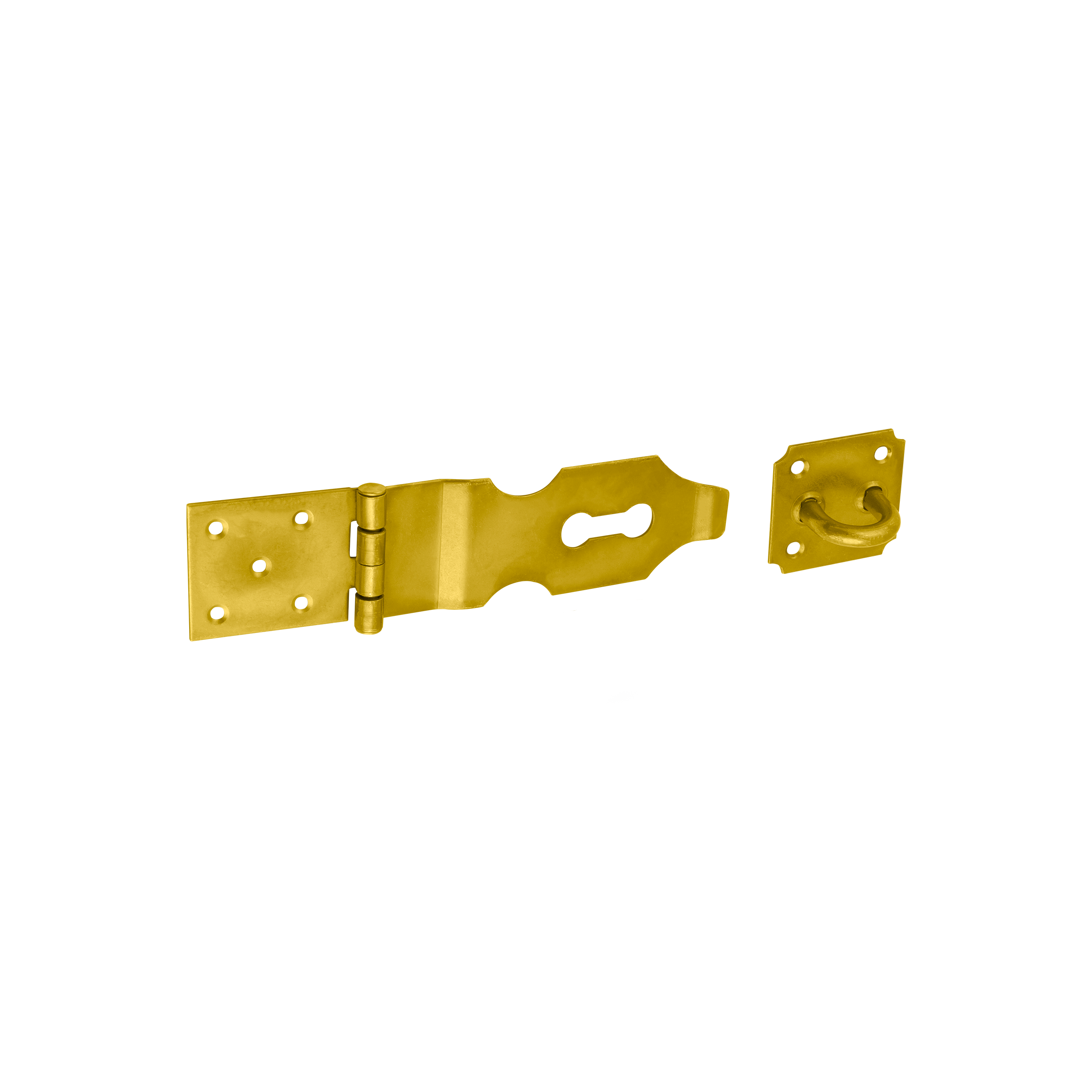 Verdeckte Überfalle für Tore - ZZK | verzinkt | 170 mm Scharnier mit verdecktem Schloss ZZK, Gold, 100 mm, 170x100x60x2,0 mm, DC01 Baustahl.