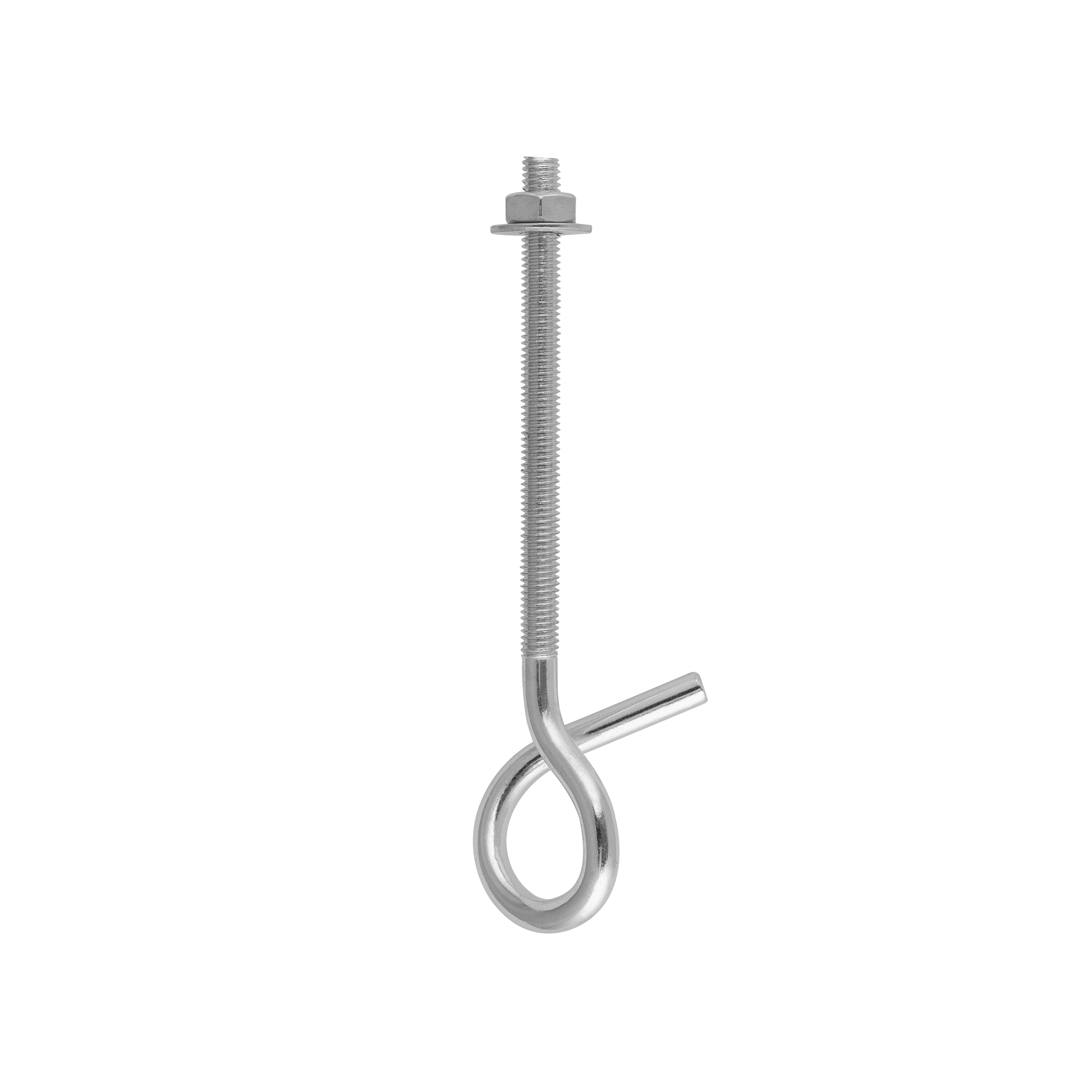 Schaukelhaken aus Stahl Schaukelschelle Karabinerhaken - MHM 8 × 150 mm Schaukelhakenmontage-Stahlgriff MHM 8 × 150 mm, 8x150 mm, Silber, Kohlenstoffstahl.