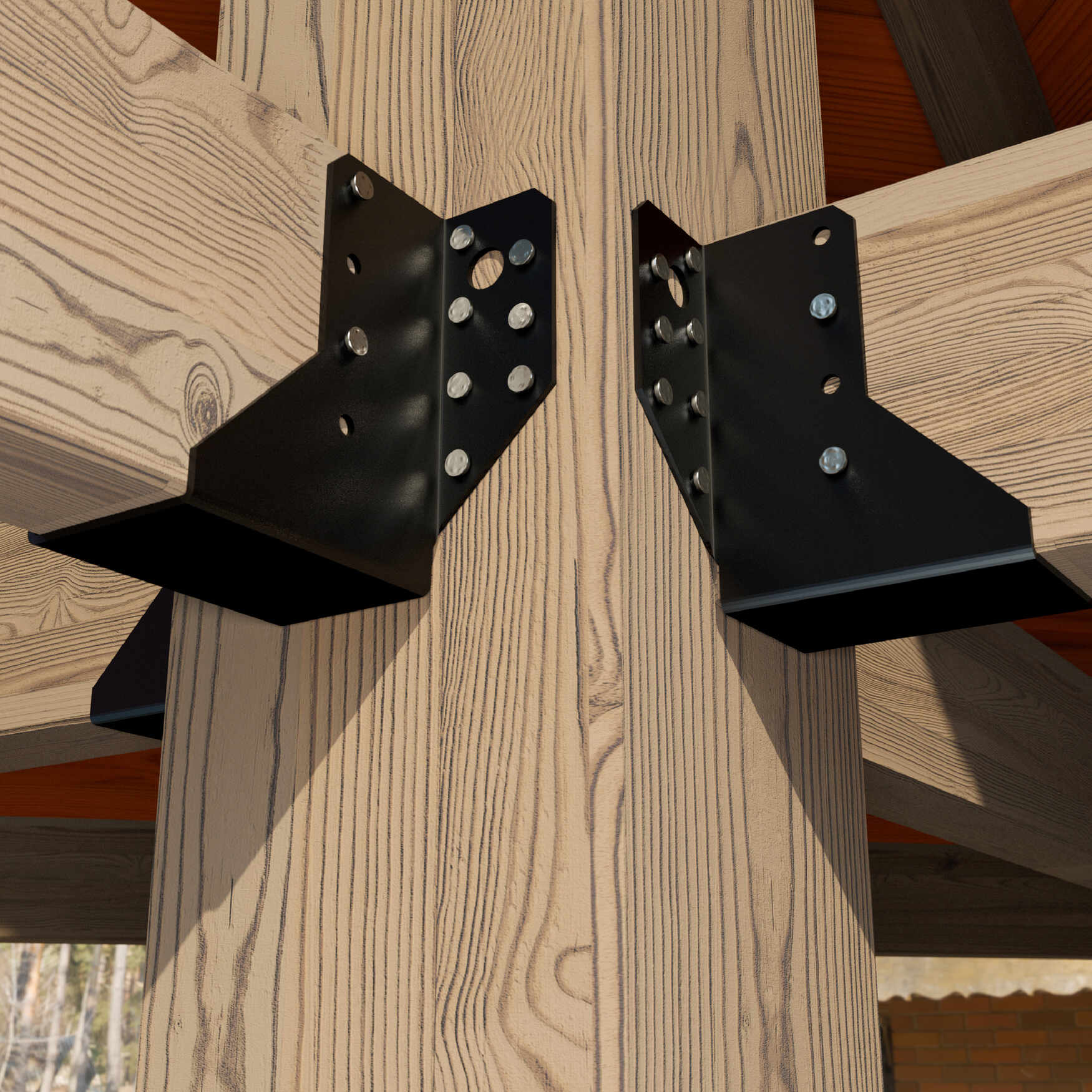 Wieszak belki uchwyt belki drewnianej - WB 39 | 92x144x75 mm | Srebrny Wieszak belki uchwyt belki drewnianej - WB 39 | 92x144x75 mm | Srebrny