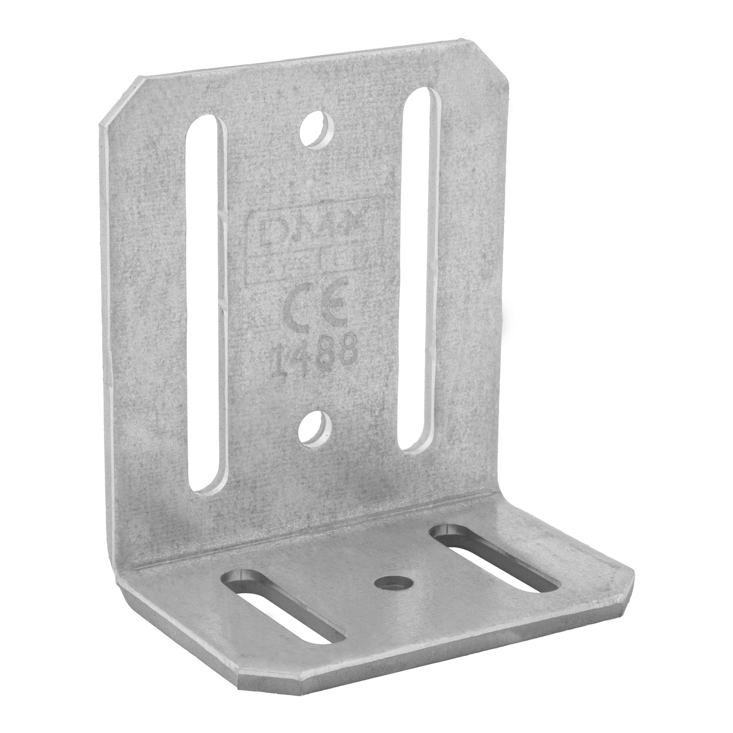 Universal-Verstellwinkel Stahl verstellbar Montagewinkel Holzverbinder feuerverzinkt - KR 3 | 75x45x65 mm | 4 mm Universeller Stahlwinkel mit Verstellung KR 3, 75x45x65 mm, 4 mm, 75x45x65x4,0 mm, DX51D Baustahl, Silber 2.