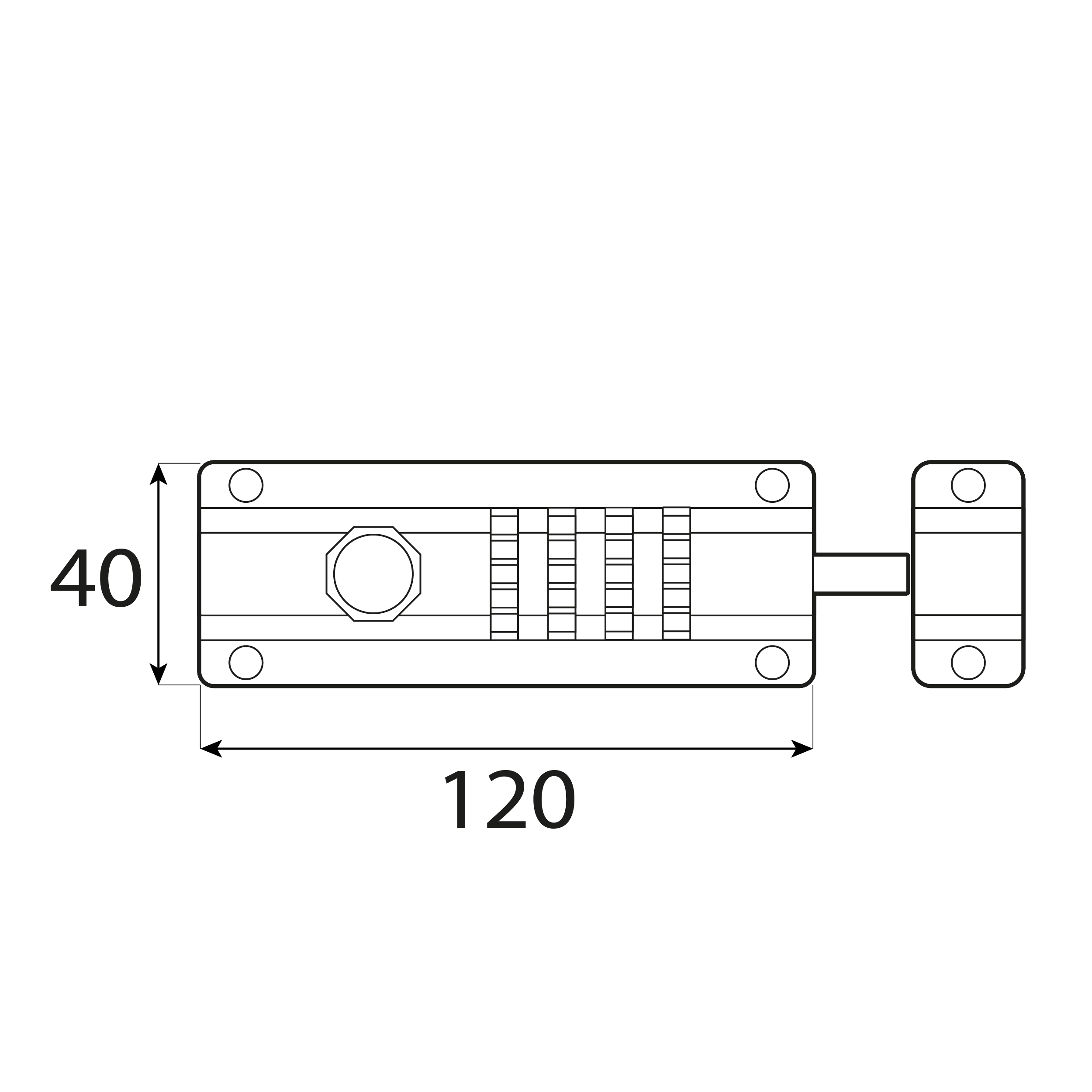 Zasuwka z zamkiem szyfrowym do furtki - WHS | Czarny | 120 mm Zasuwka z zamkiem szyfrowym do furtki - WHS | Czarny | 120 mm