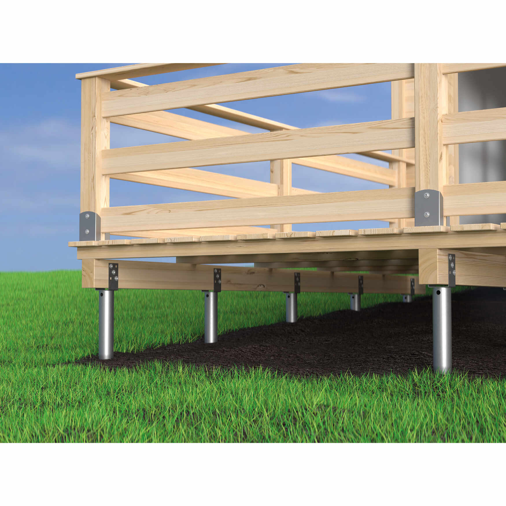 Podstawa słupa wkręcana do gruntu świder - PWU | 80x685 mm Podstawa słupa wkręcana do gruntu świder - PWU | 80x685 mm