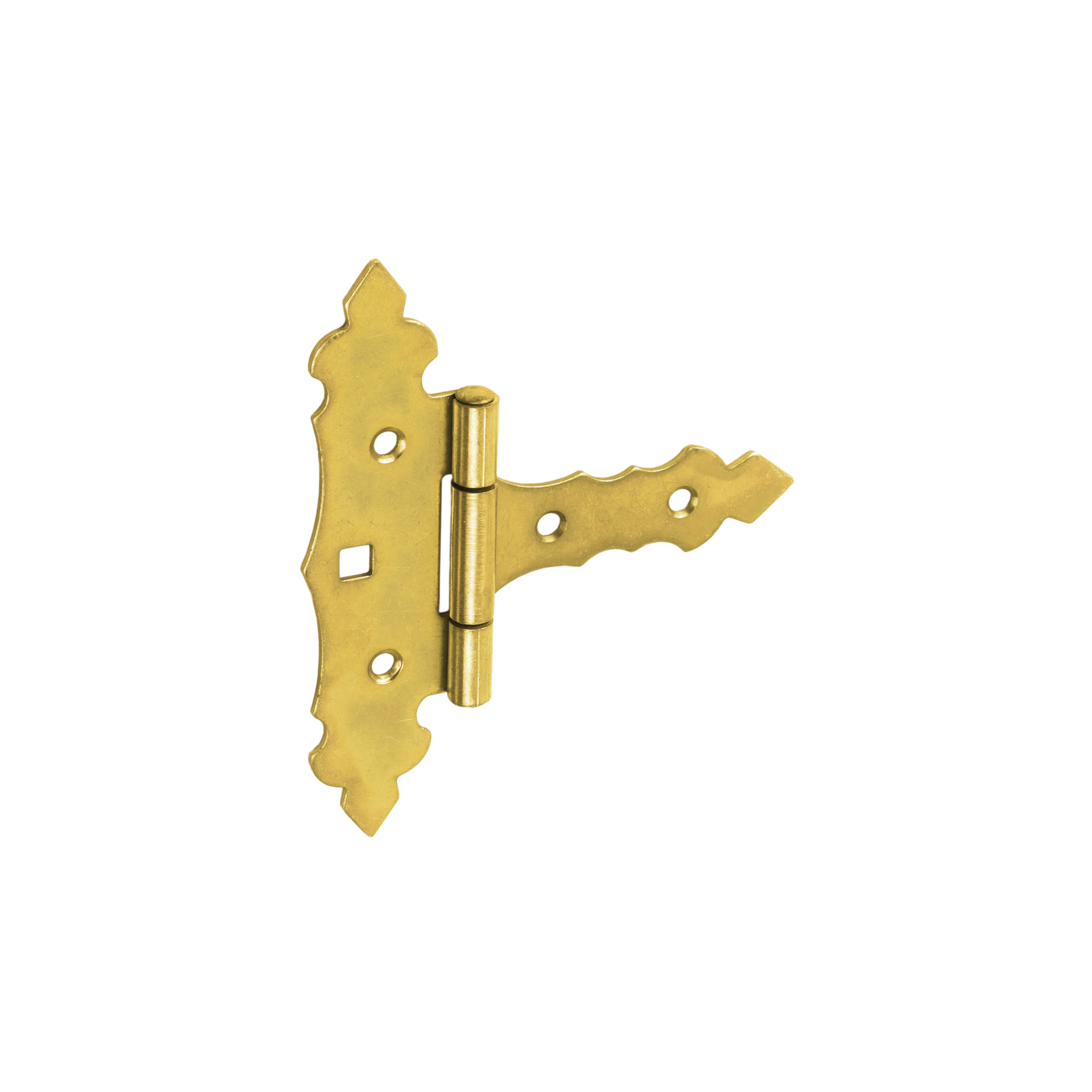 Dekoratives Torband Scharnier - ZOB | verzinkt | 75 mm Dekoratives Torband fĂŒr Tor- und SchlupflĂ€den ZOB 75, 75 mm, gold, 30 mm, 130x75x30x2,0 mm, Schuss 2.