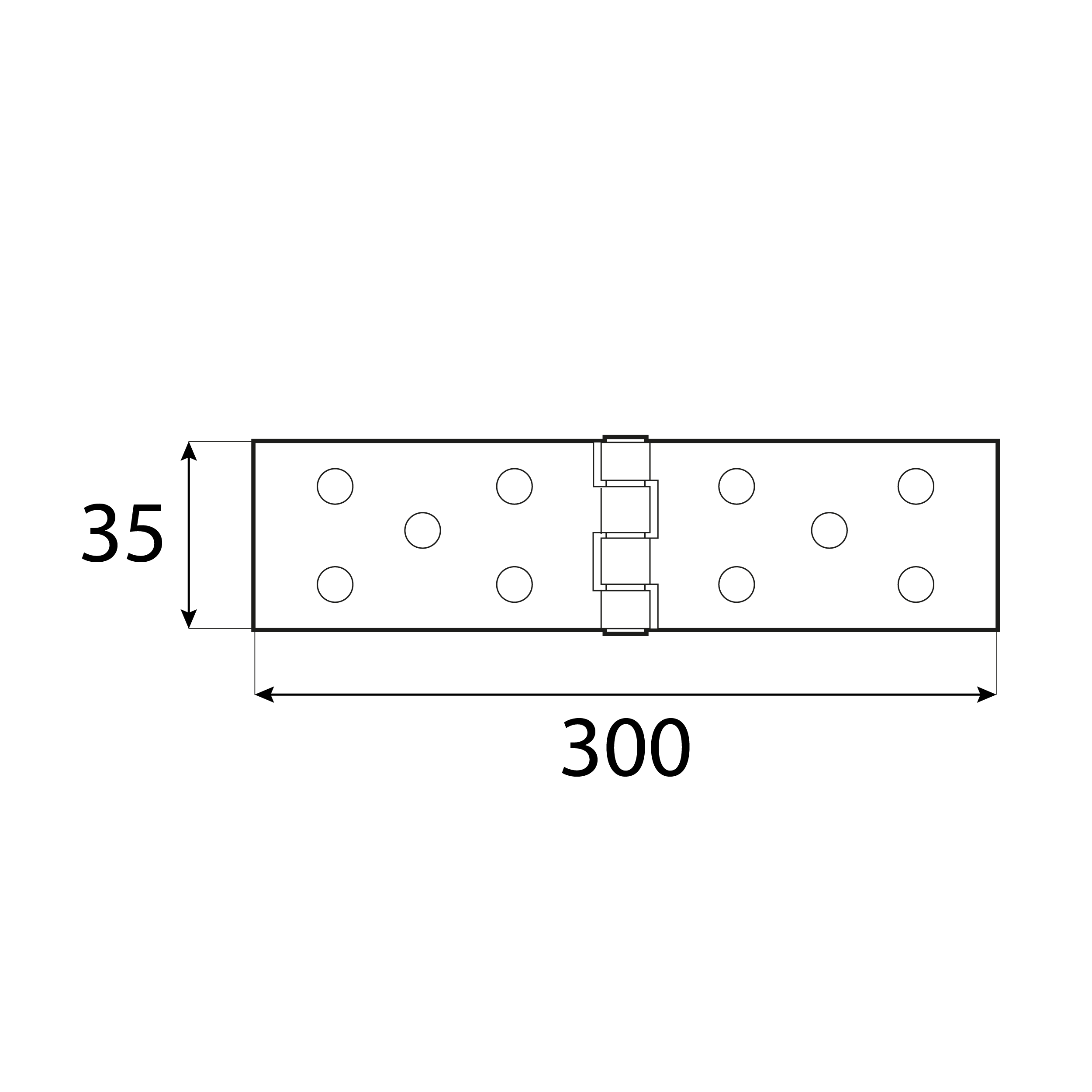 Flachscharnier Bauscharnier Scharnier - Z | verzinkt | 300x35 mm Flaches Konstruktionsscharnier, geflochten Z 300/45, 300 mm, Gold, 45 mm, 300x45x1,5 mm 35.