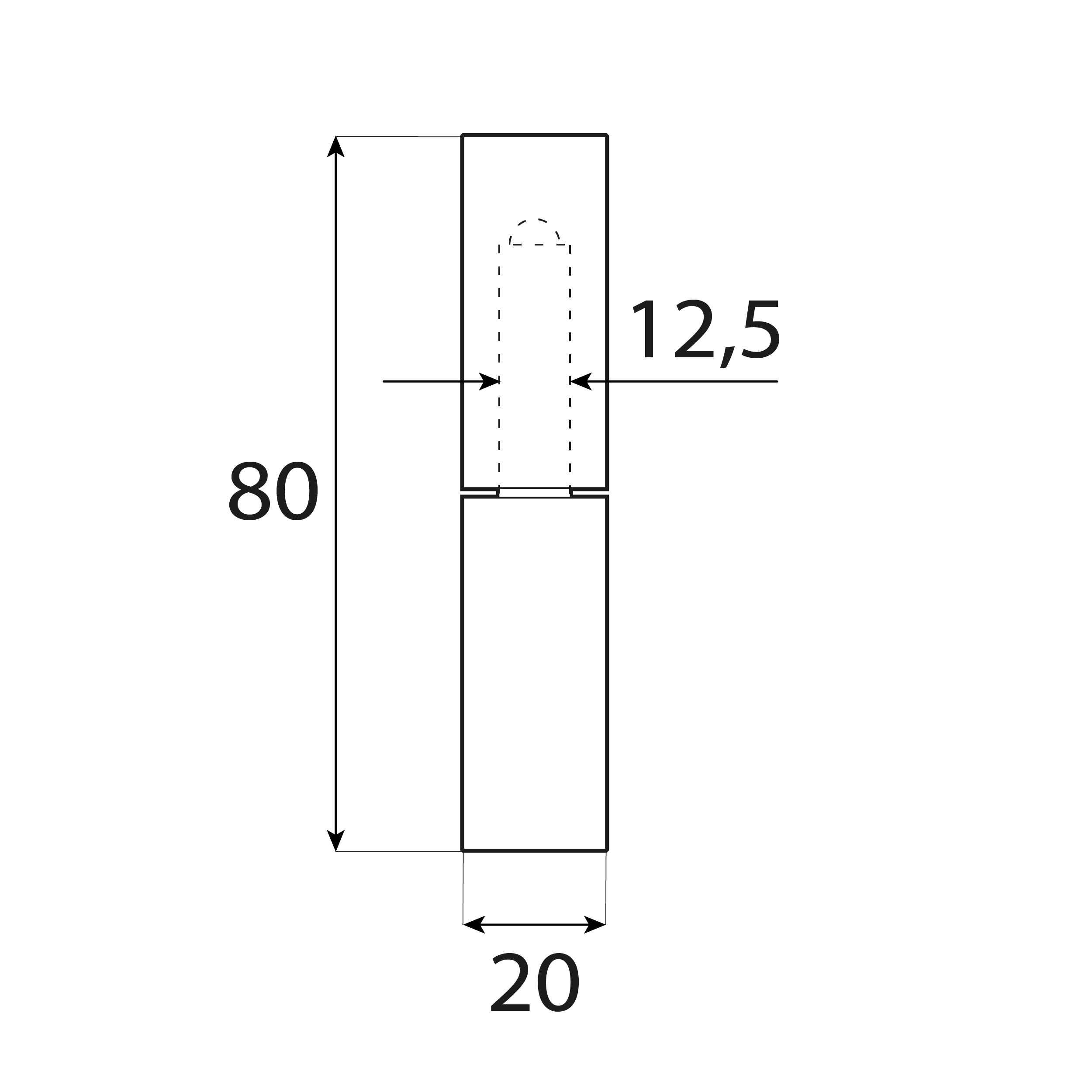 Zawias toczony z kulką do spawania do bramy furtki - ZTK 20 | Stal | 80 mm