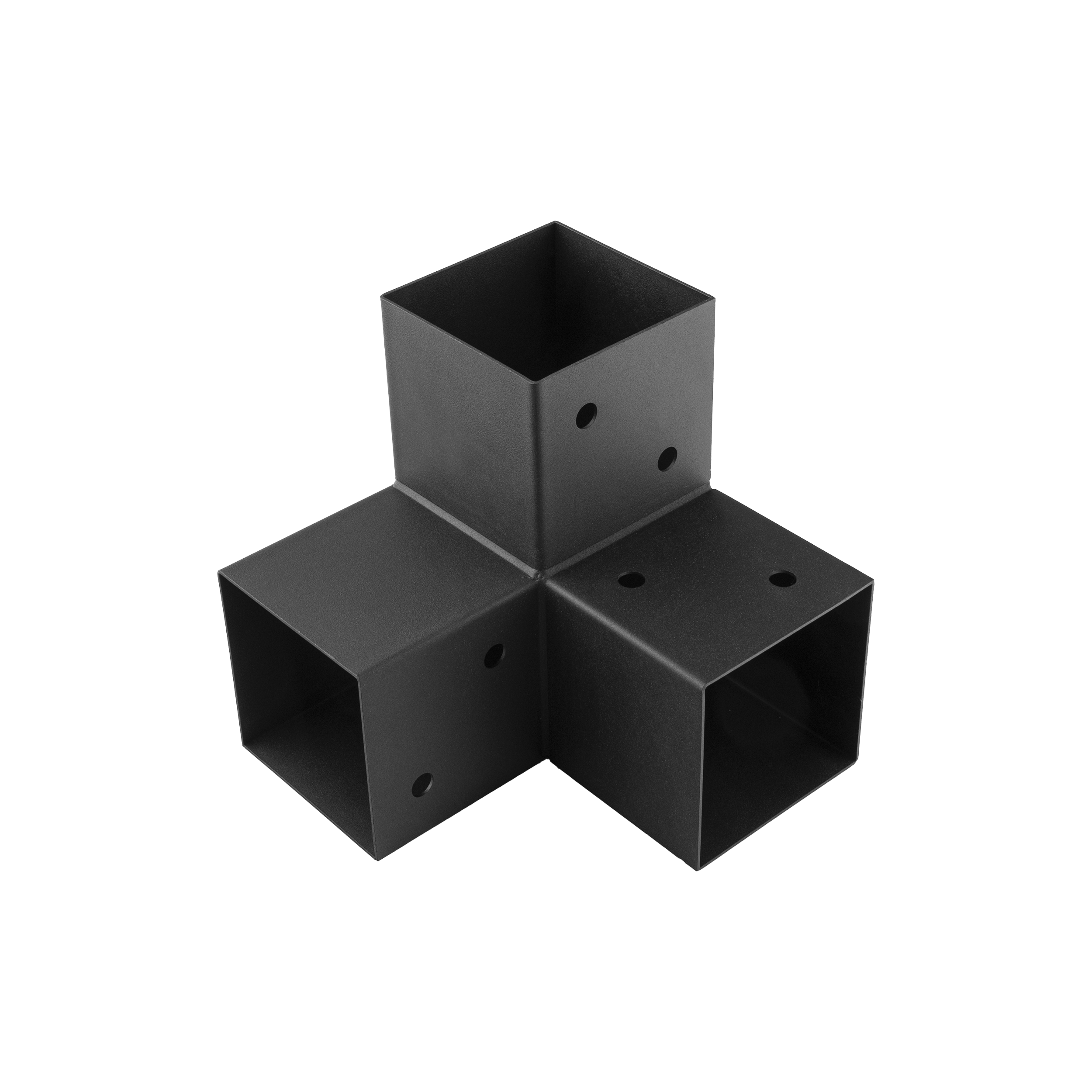 Łącznik belki kwadratowej do pergoli ciesielski - GPY 70 | 72x165x162 mm | czarny