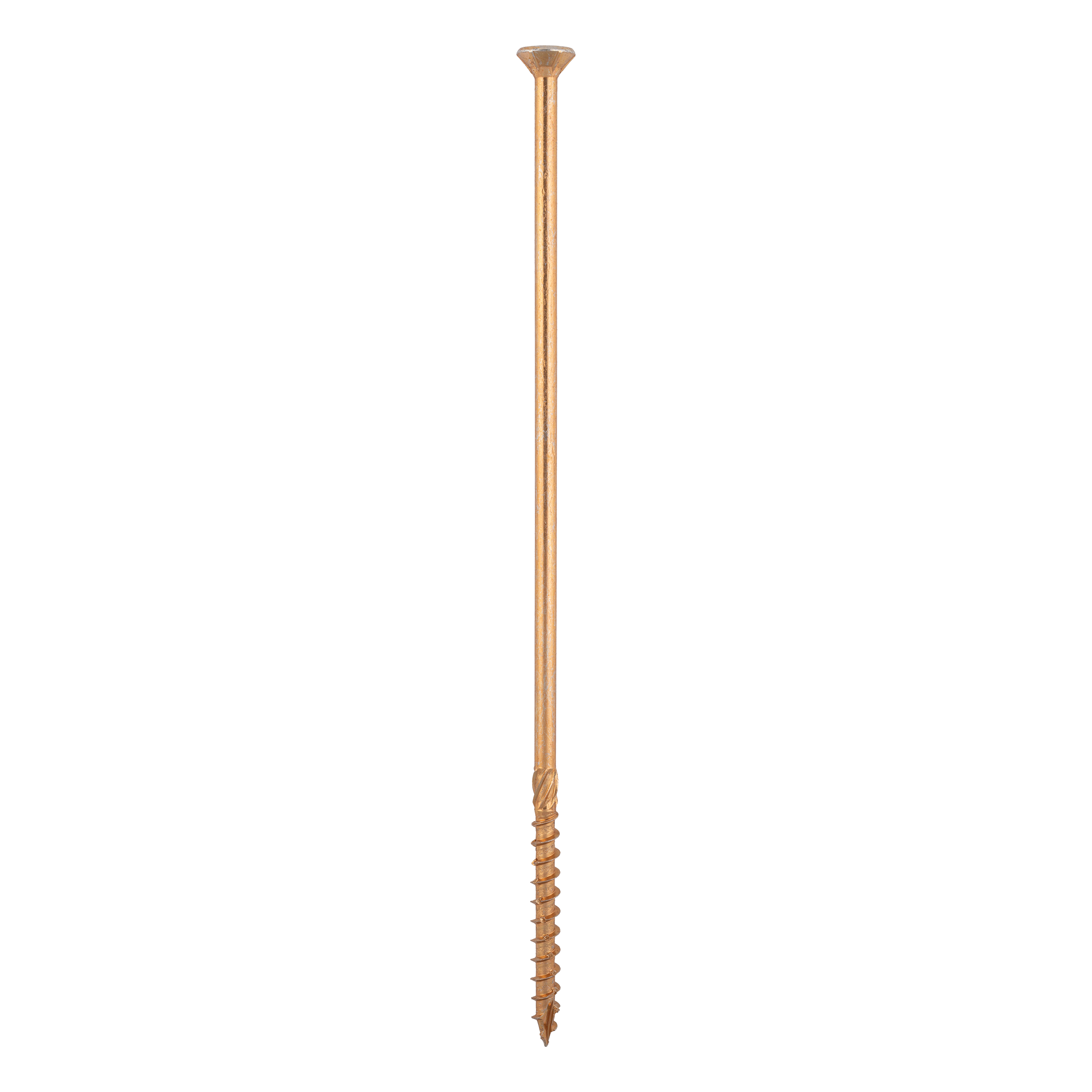 Holzbauschrauben Senkkopf TORX Teilgewinde - CS | 10 x 320 mm | gelb verzinkt | 50 Stk. Konische Zimmermannsschrauben TORX CS fĂŒr Holz, 10x320 mm, Gold, 50 Stk., 10x320 mm.