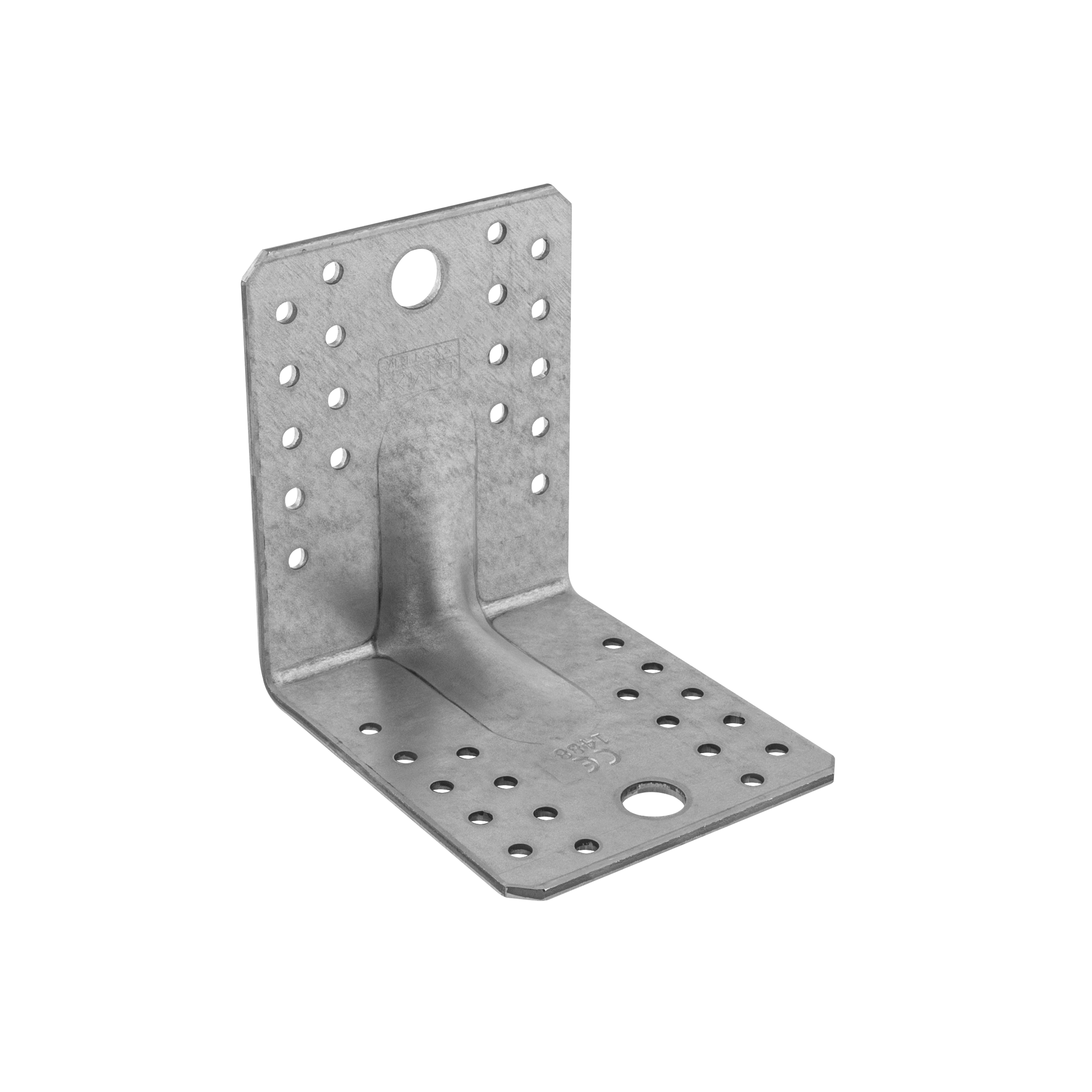 Schwerlastwinkel mit Sicke Winkelverbinder Holzverbinder feuerverzinkt - KP 2 | 105x105x90 mm | 3 mm VerstÀrkter Zimmermannswinkel mit PrÀgung KP 2, 105x105x90 mm, 3 mm, 105x105x90x3,0 mm, im Elementsatz.