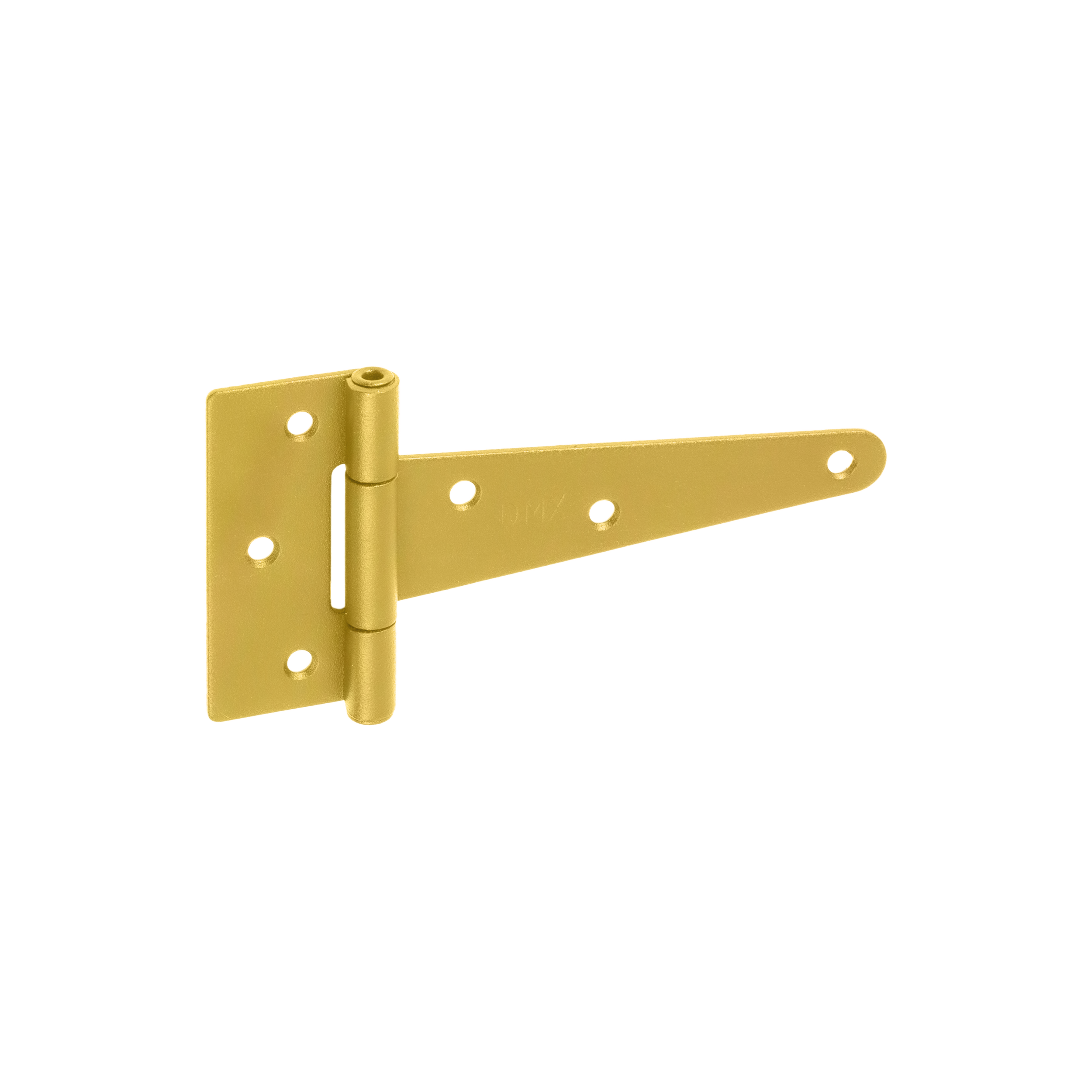 Dreiecksscharnier T-Scharnier Gartentor - ZT | verzinkt | 100 mm Dreiecksscharnier fĂŒr Tor, Pforte und Fensterladen ZT 100, 100 mm, Gold, 100x30x65x2,0 mm, DC01-Baustahl.