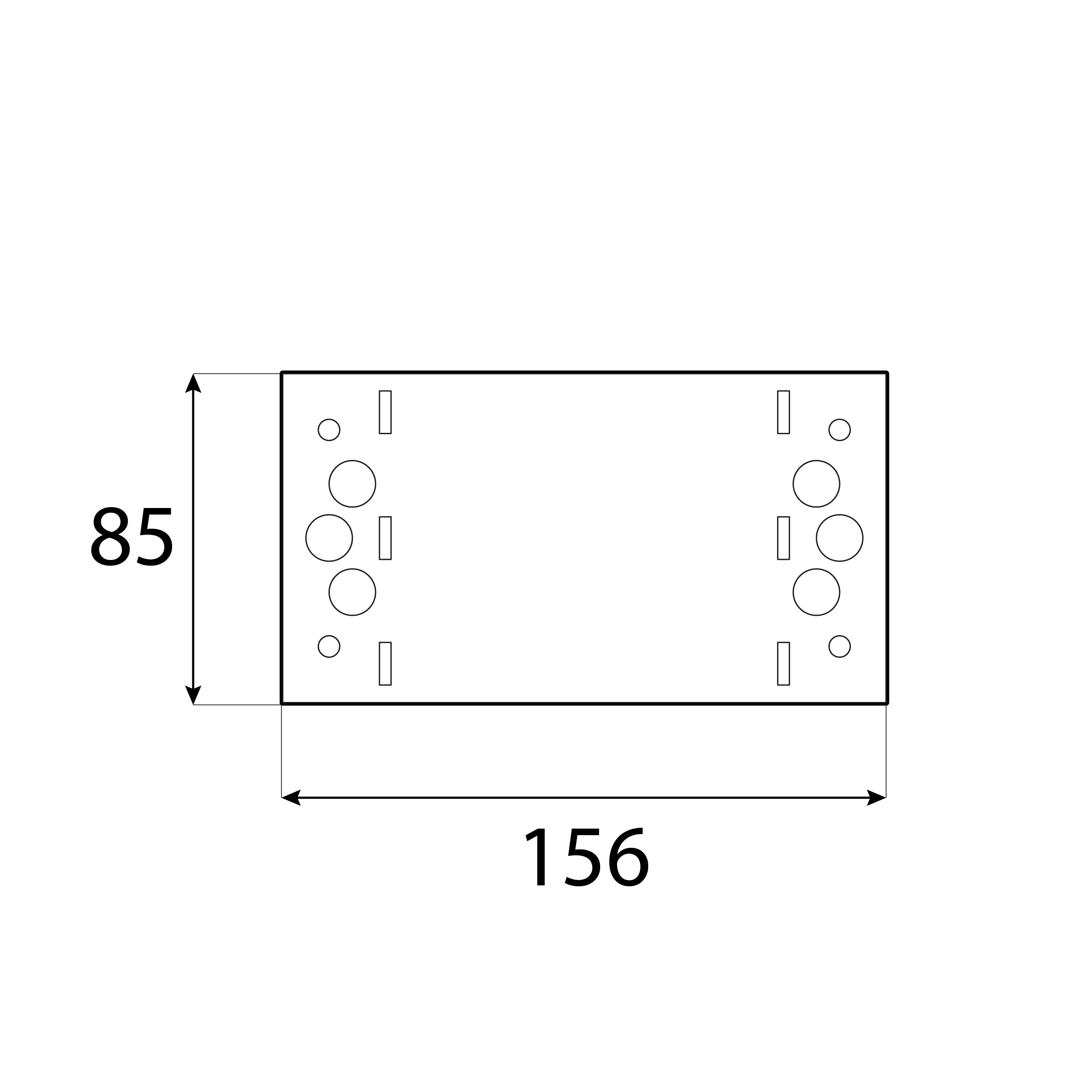 Łącznik płaski ozdobny do pergoli - SDLPA 3 | 156x85 mm | czarny Łącznik płaski ozdobny do pergoli - SDLPA 3 | 156x85 mm | czarny