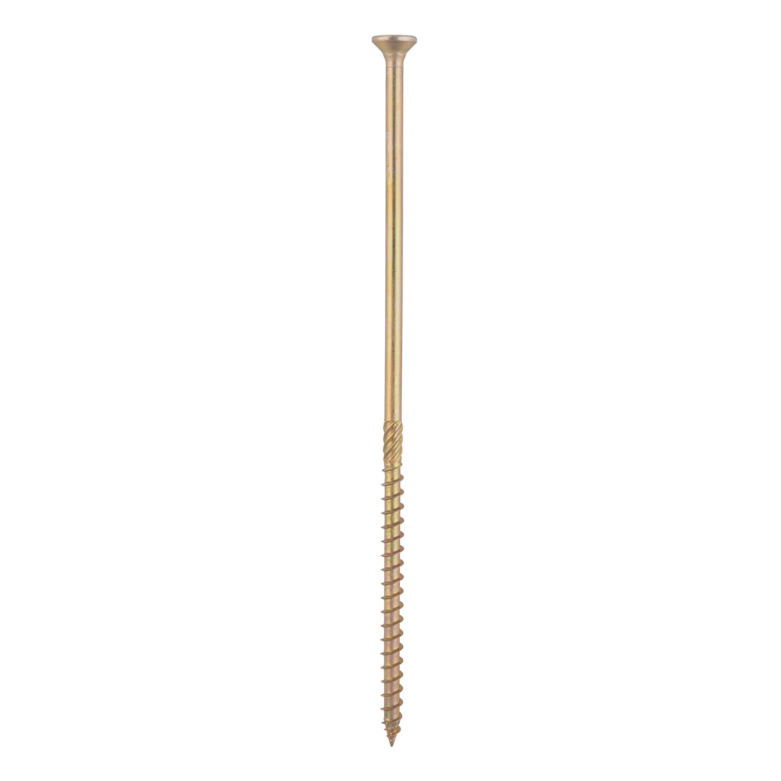 Holzbauschrauben Senkkopf TORX Teilgewinde - CS | 8 x 240 mm | gelb verzinkt | 50 Stk. TORX CS konische Zimmermannsschrauben fĂŒr Holz, 8x240 mm, Gold, 50 Stk., 8x240 mm.