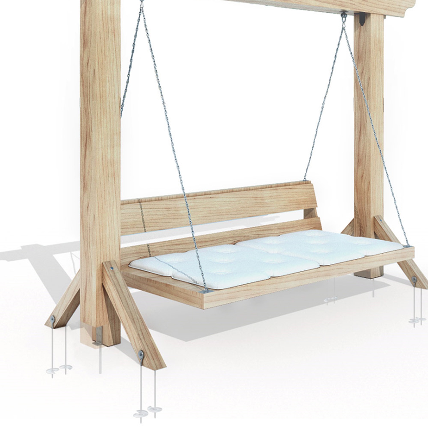 Einschraub Bodenanker mit Öse Pfostenträger Stützen Erdanker feuerverzinkt für Trampolin und Schaukeln - KWZ | 470 x 100 mm Schraubanker mit Öse für Boden KWZ, 470x100 mm, 470x100 mm, silber, Baustahl S235; DIN 6334 2.