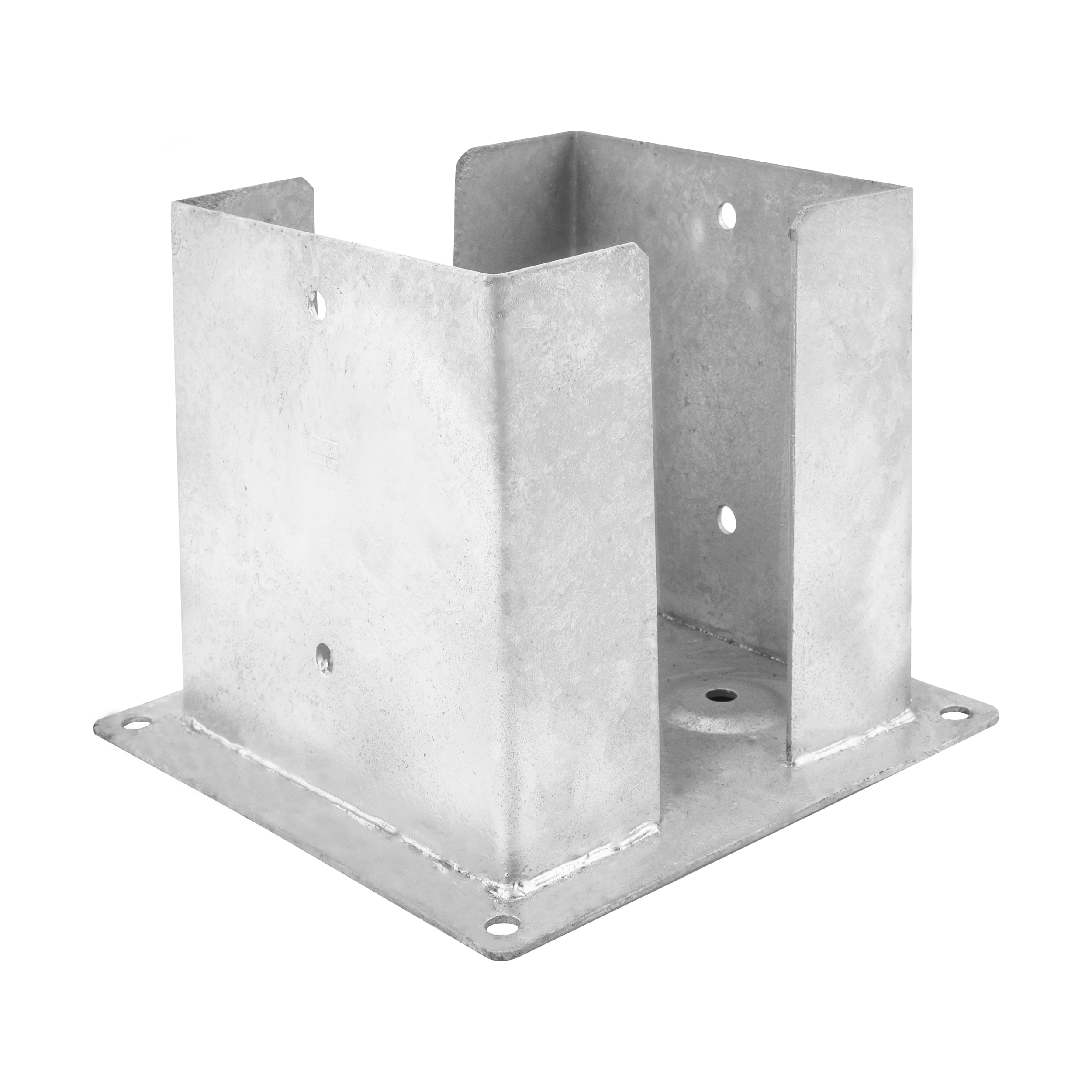 Podstawa słupa kotwa przykręcana podwójna z podstawą prostokątną - PSPD | 200 mm | Srebrny Podstawa słupa kotwa przykręcana podwójna z podstawą prostokątną - PSPD | 200 mm | Srebrny