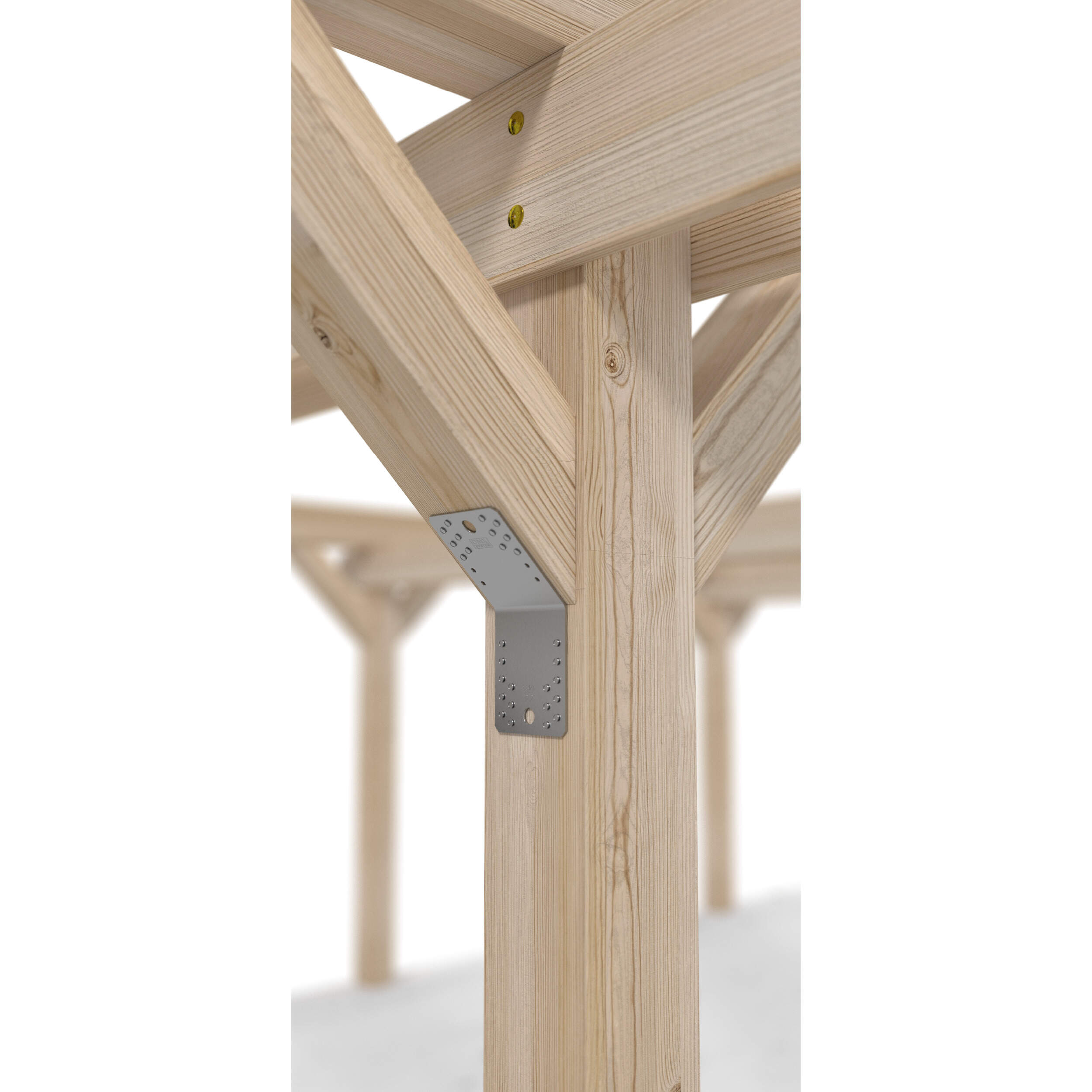 Winkelverbinder 135° gleichschenklig Schräganschluss Holzverbinder feuerverzinkt - KLR 6 | 140x140x55 mm | 2,5 mm Zimmermannswinkel 135⁰ gleichschenklig KLR 6, 140x140x55 mm, 2,5 mm, 140x140x55x2,5 mm, silber, DX51D Baustahl 1.