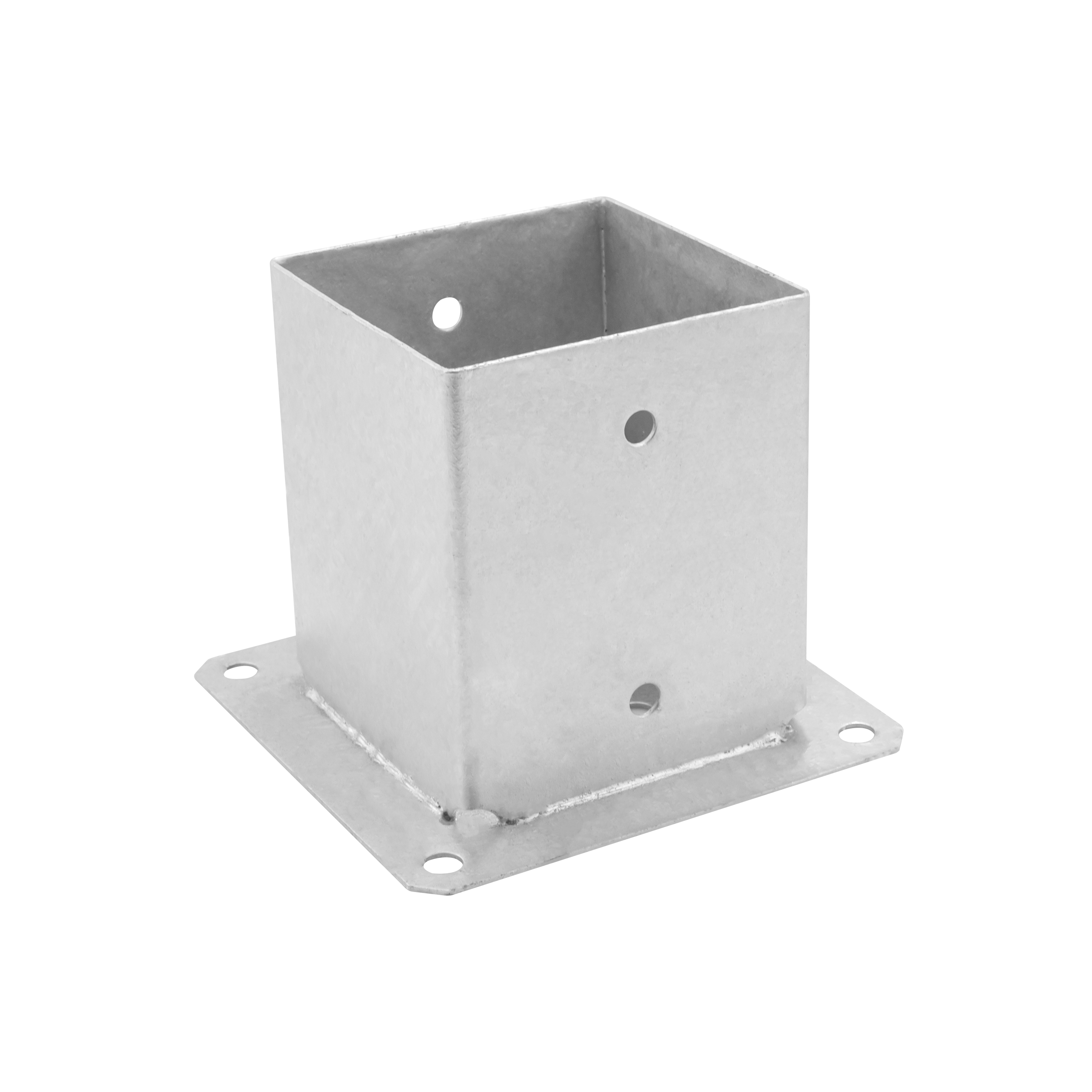 Podstawa słupa kotwa przykręcana z podstawą prostokątną - PSP | 120 mm | Srebrny Podstawa słupa kotwa przykręcana z podstawą prostokątną - PSP | 120 mm | Srebrny
