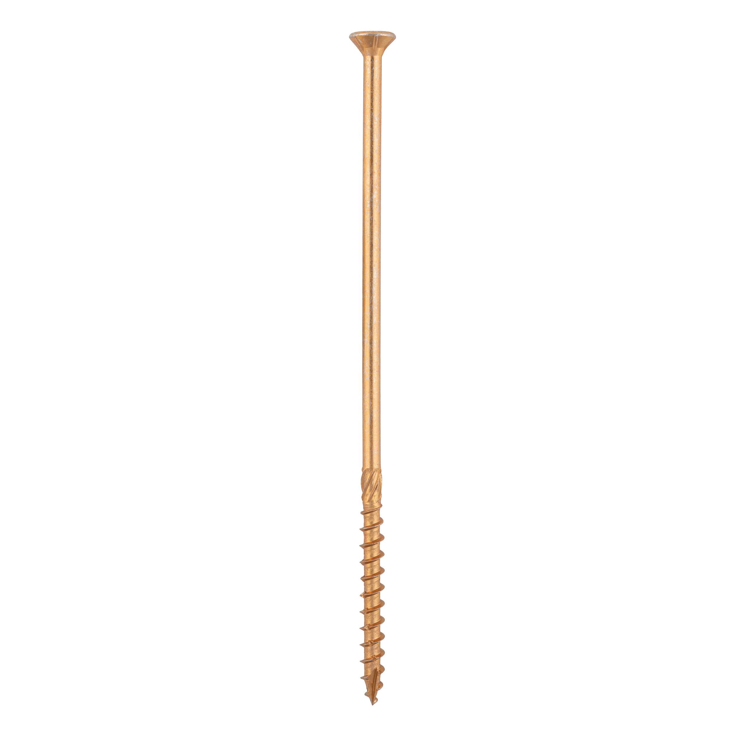 Holzbauschrauben Senkkopf TORX Teilgewinde - CS | 10 x 260 mm | gelb verzinkt | 50 Stk. Konische Zimmermannsschrauben TORX CS fĂŒr Holz, 10x260 mm, Gold, 50 Stk., 10x260 mm.