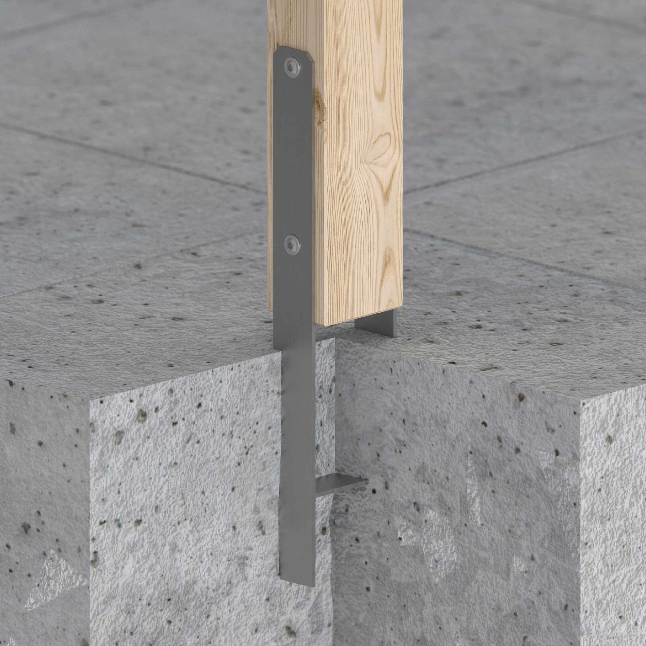 H Anker zum Einbetonieren zum Einmauern Pfostenanker Stützen Betonanker - PSH | 70x600 mm | feuerverzinkt H-Säulenfuß zum Einbetten von PSH, 70x600 mm, 71x600x6,0 mm 1.