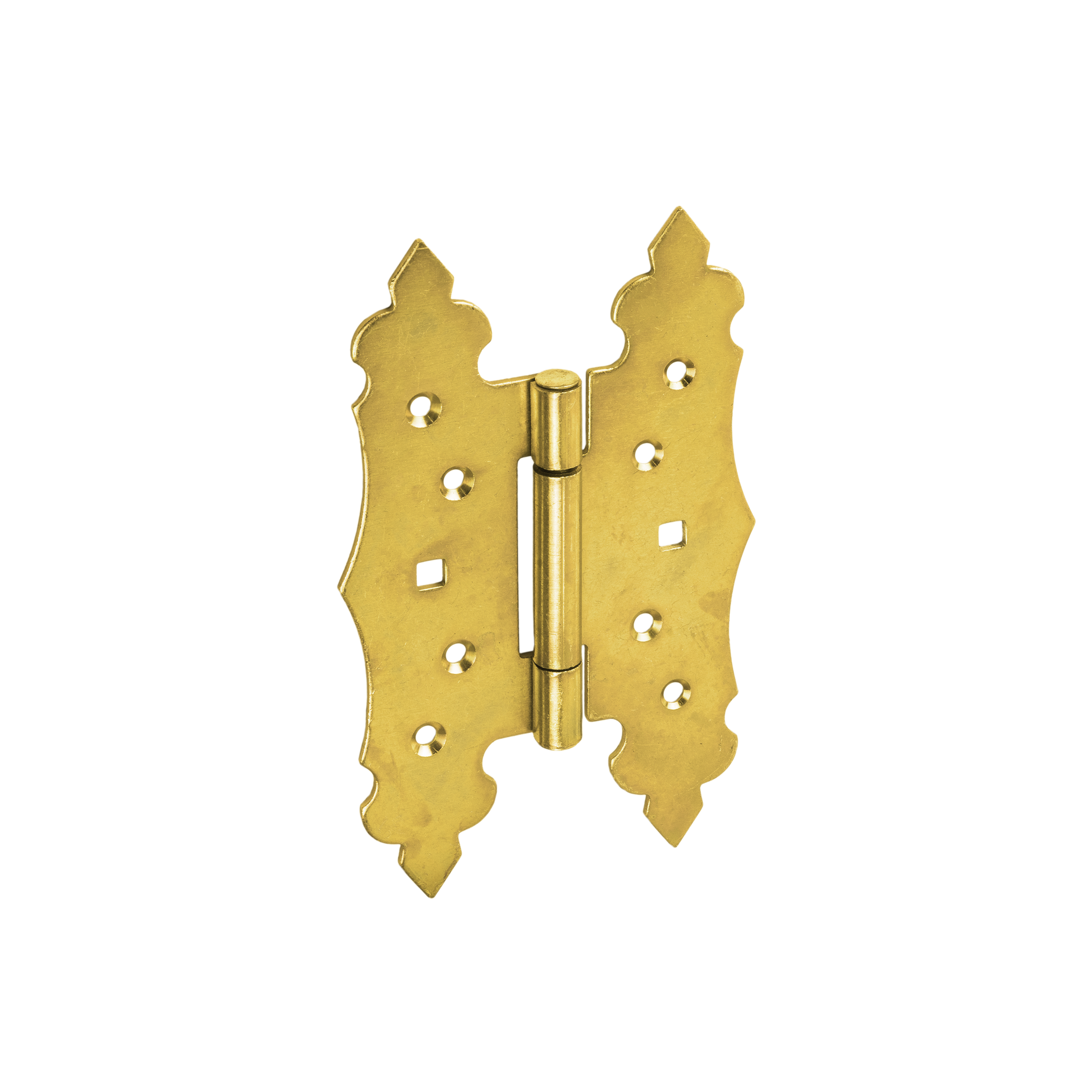 Dekoratives Flachscharnier Zierscharnier - ZOK | verzinkt | 105 mm Flaches Zierscharnier für ZOK 170 Rollladentor, 105 mm, Gold, 170 mm, 170x105x2,5 mm.