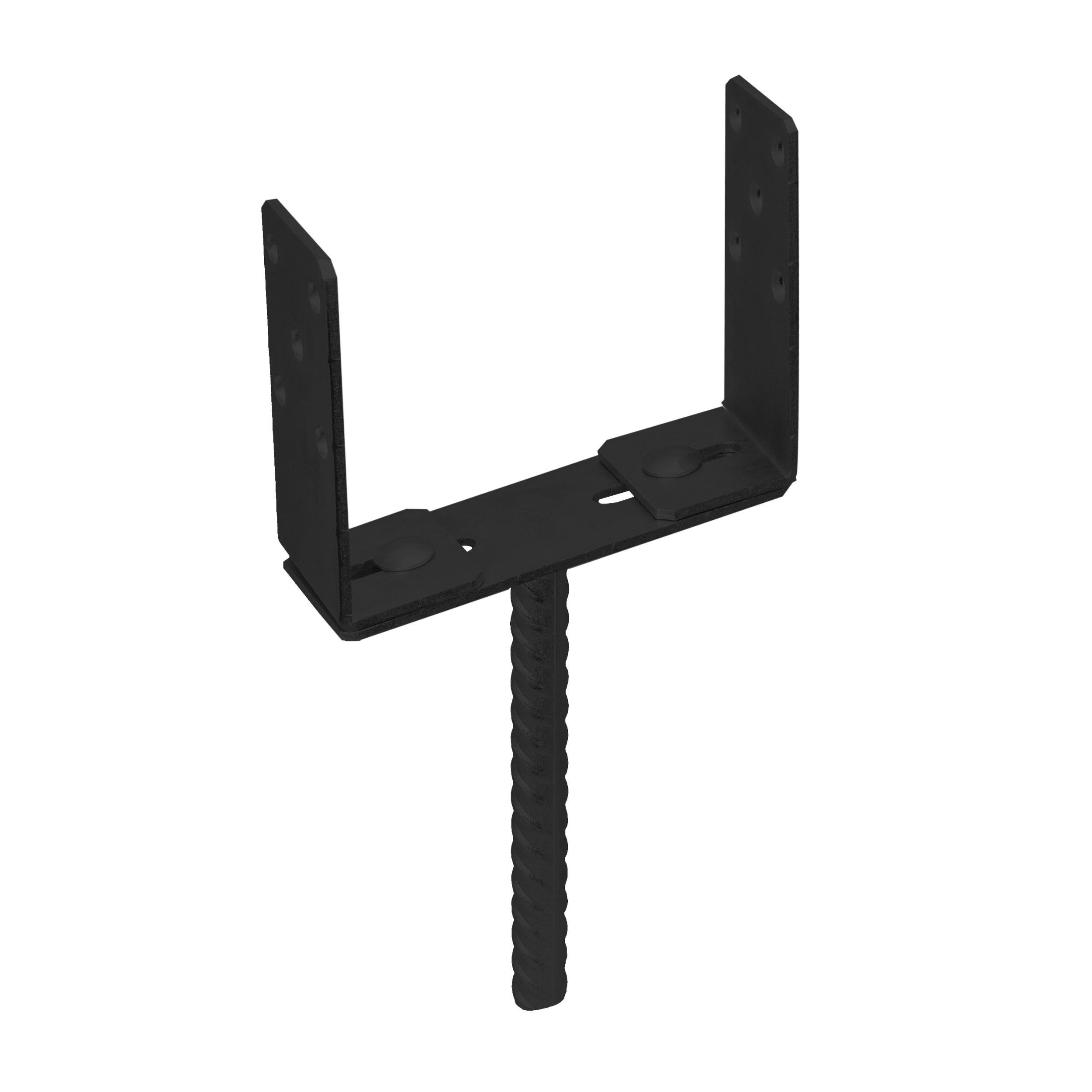 Podstawa słupa kotwa do wmurowania typ U regulowana - PSRU | 60-200 mm | Czarny Podstawa słupa kotwa do wmurowania typ U regulowana - PSRU | 60-200 mm | Czarny